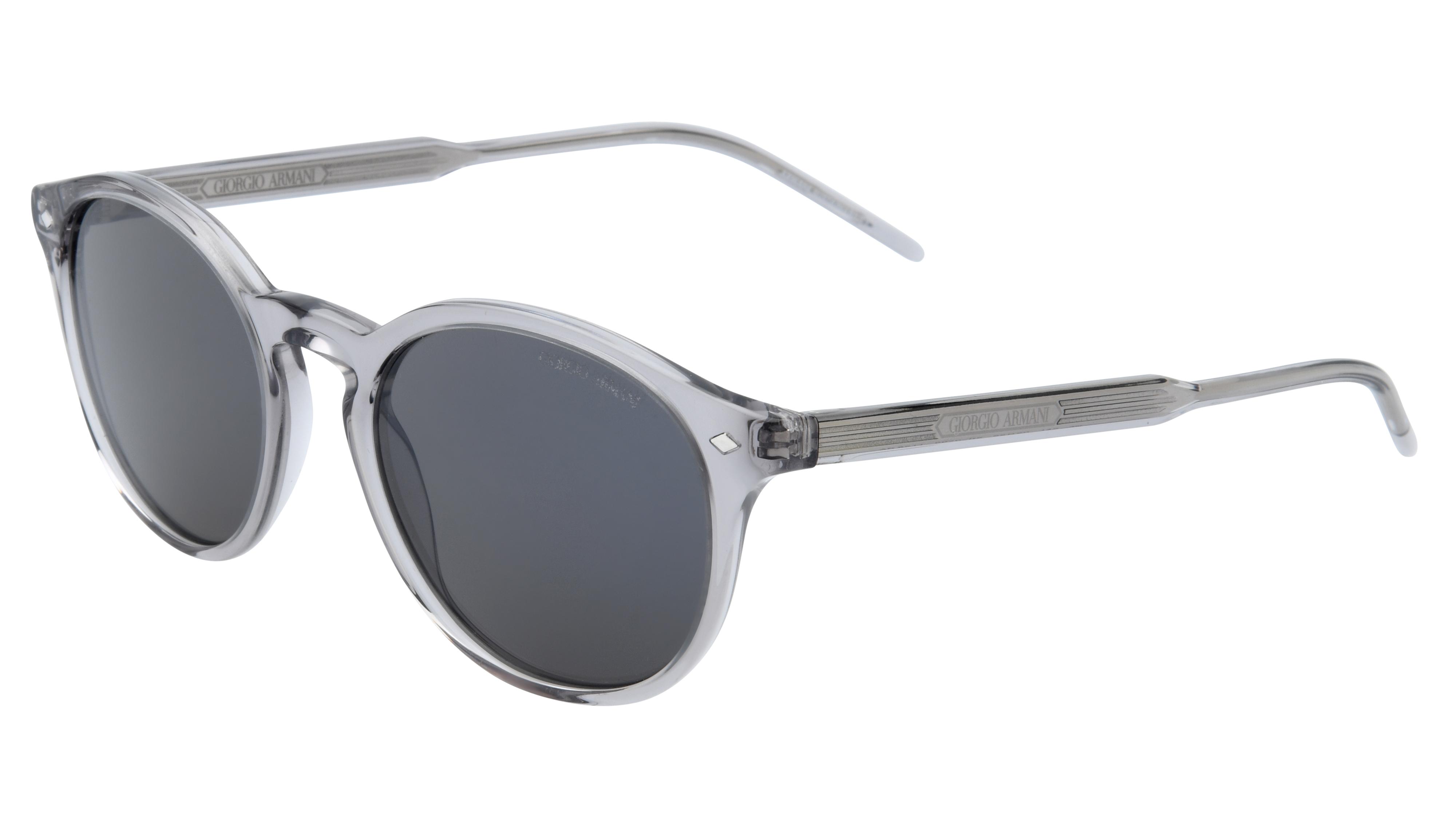 Lunettes de soleil Giorgio Armani Homme Gris Pantos Ar8211 Trois-Quart