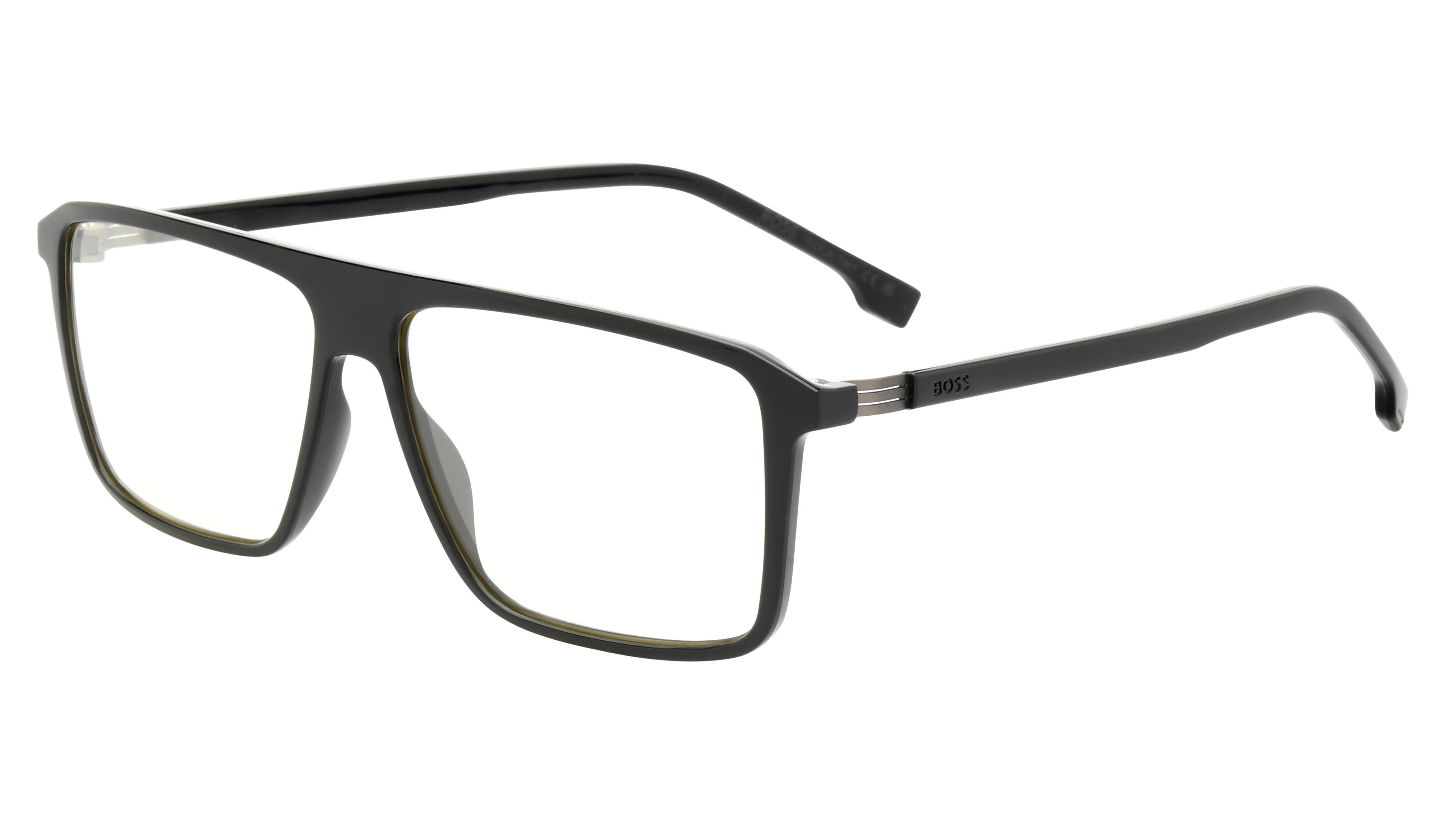 Lunettes de vue Boss Homme Noir Aviateur Boss1636 Trois-Quart