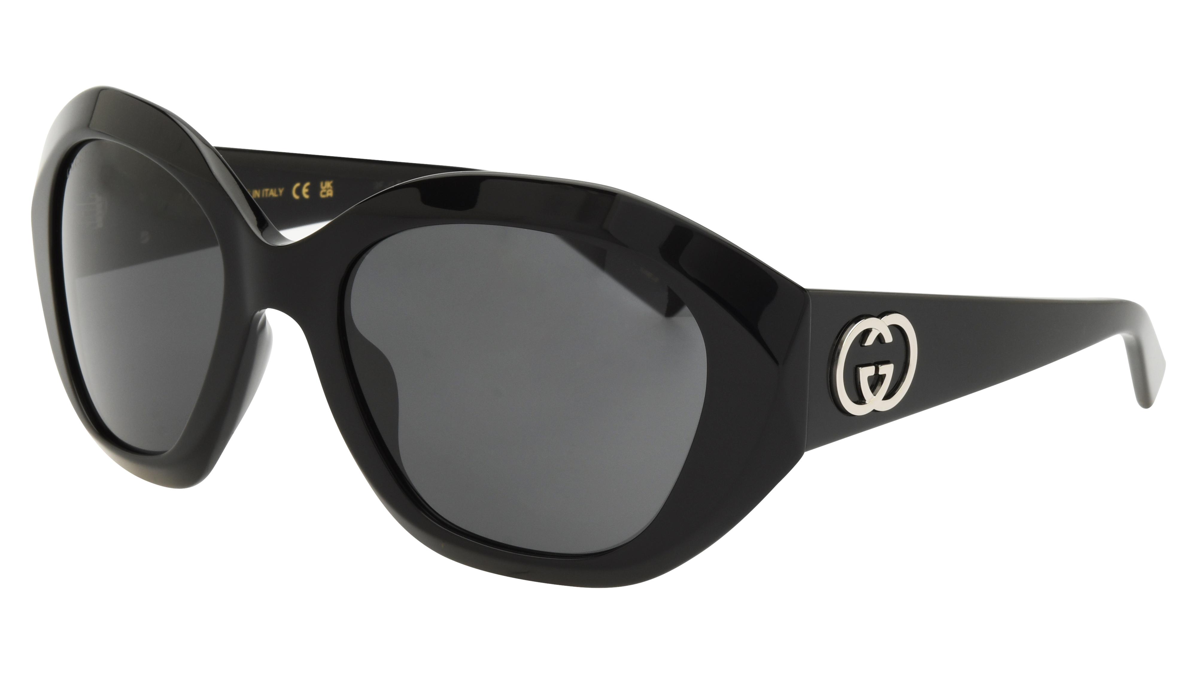 Lunettes de soleil Gucci Femme Noir Oversize Gg2200S Trois-Quart