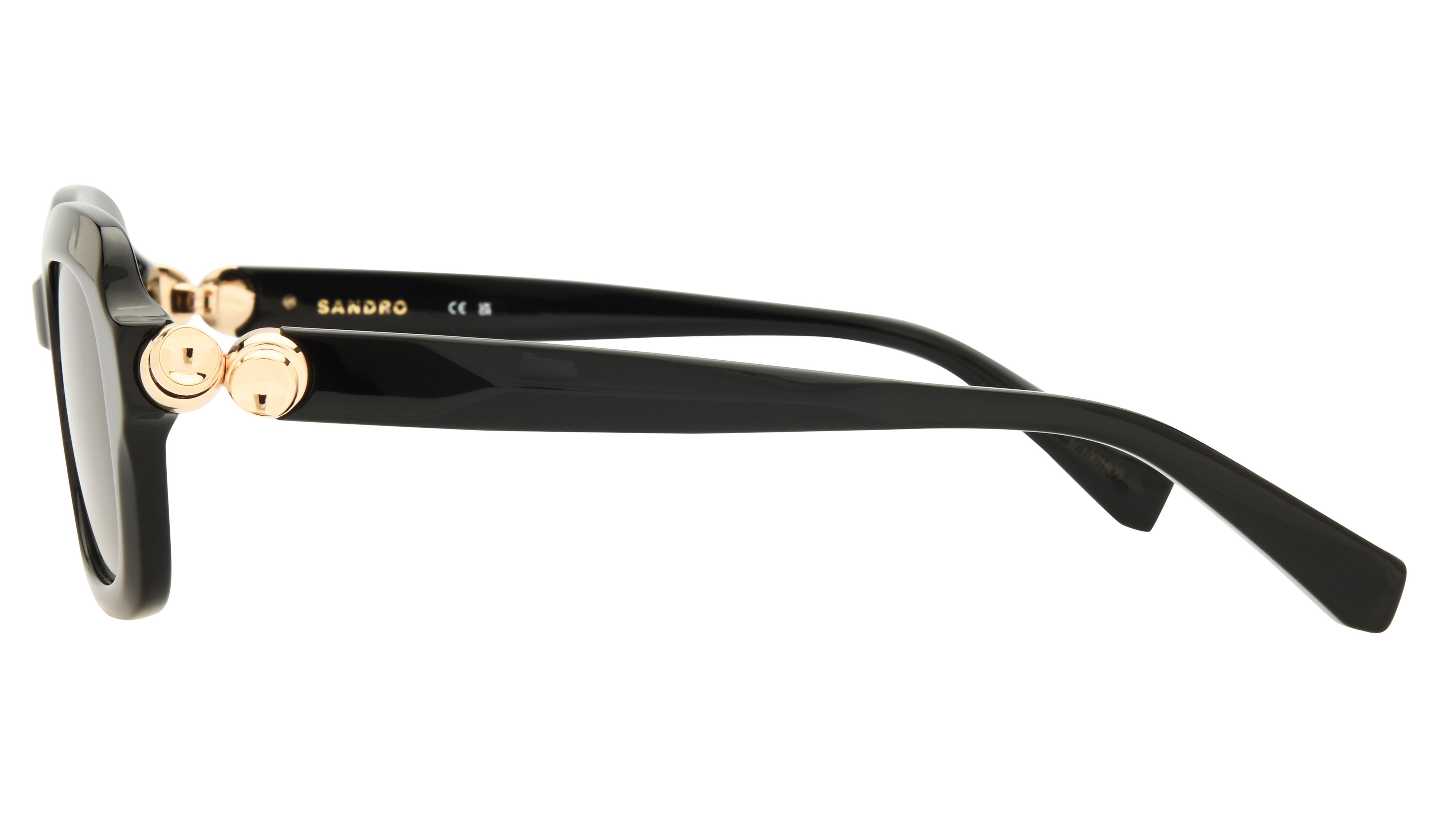 Lunettes de soleil Sandro Femme Noir Carré SD6102 Gauche