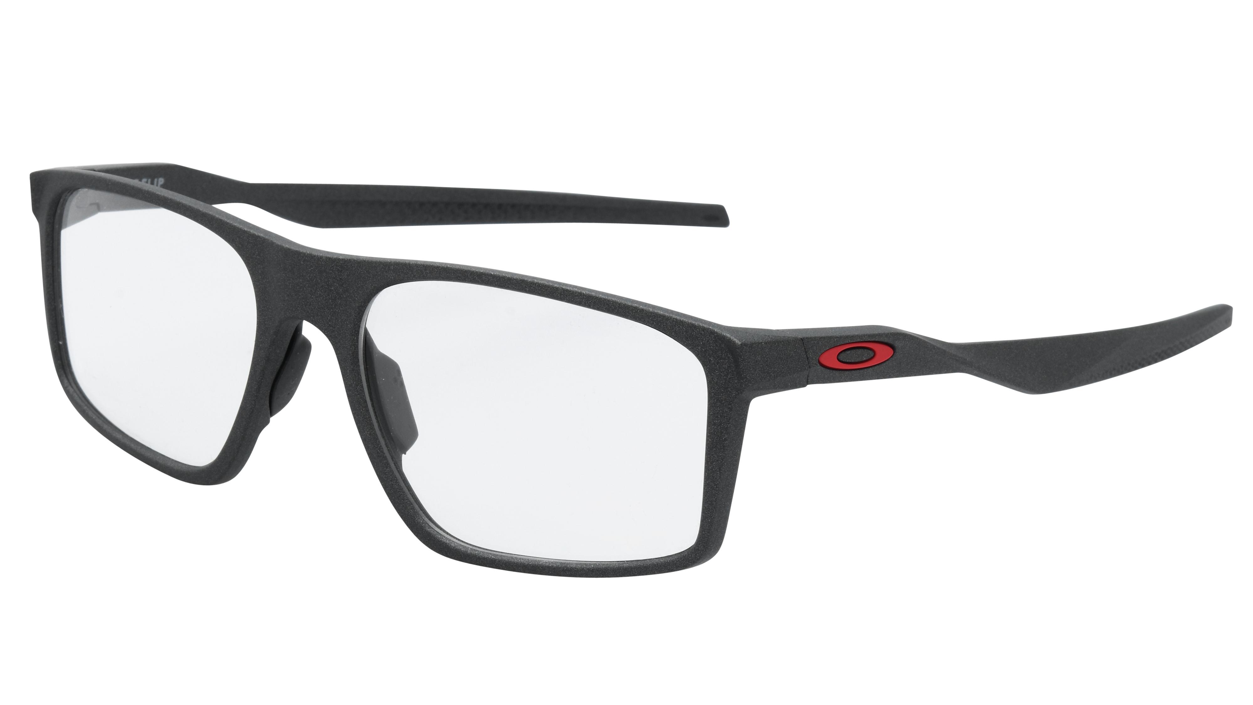 Lunettes de vue Oakley Homme Noir Rectangle Ox8183 Trois-Quart