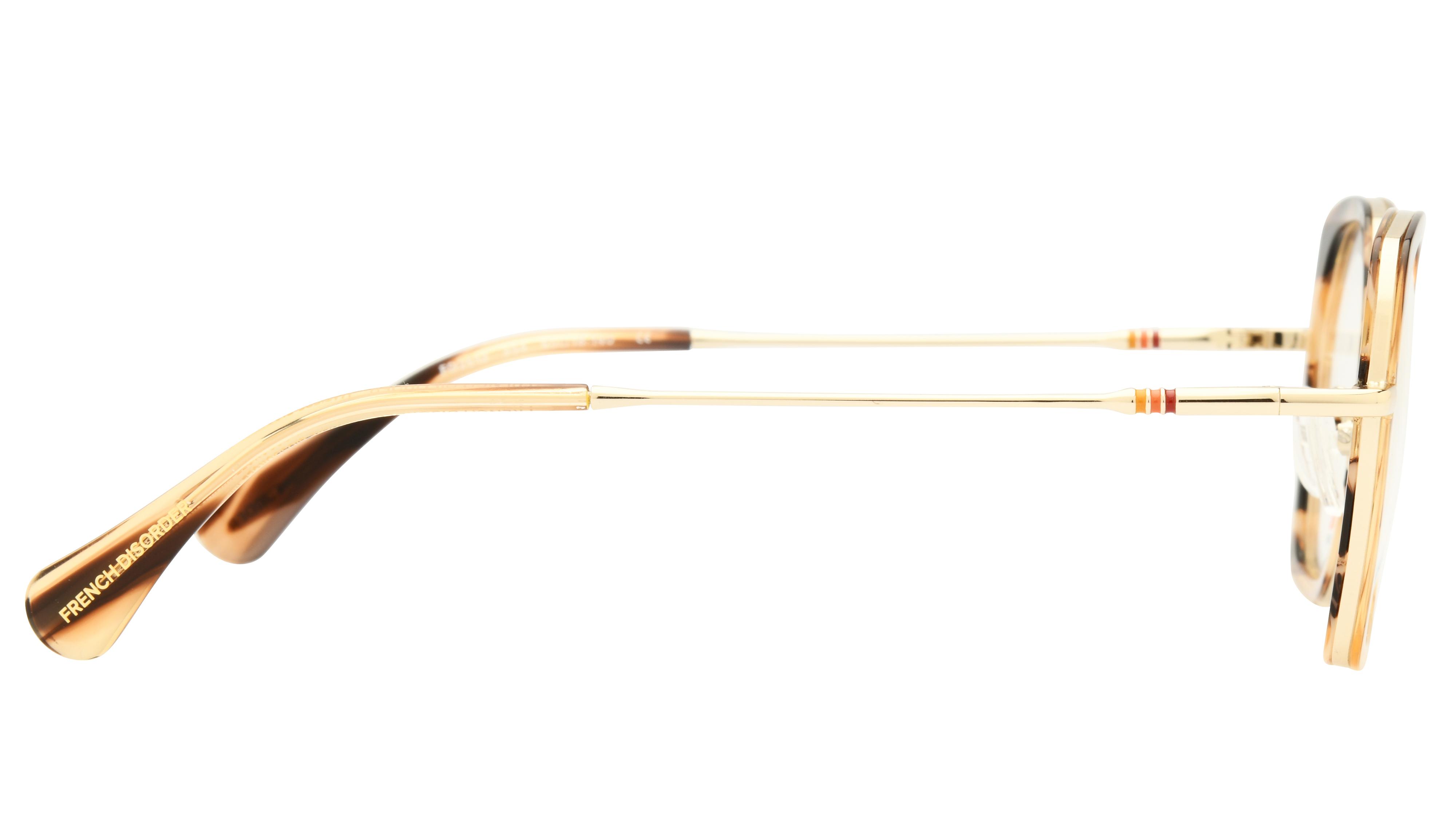 Lunettes de vue French Disorder Femme Marron Carré Fd2513 Droite