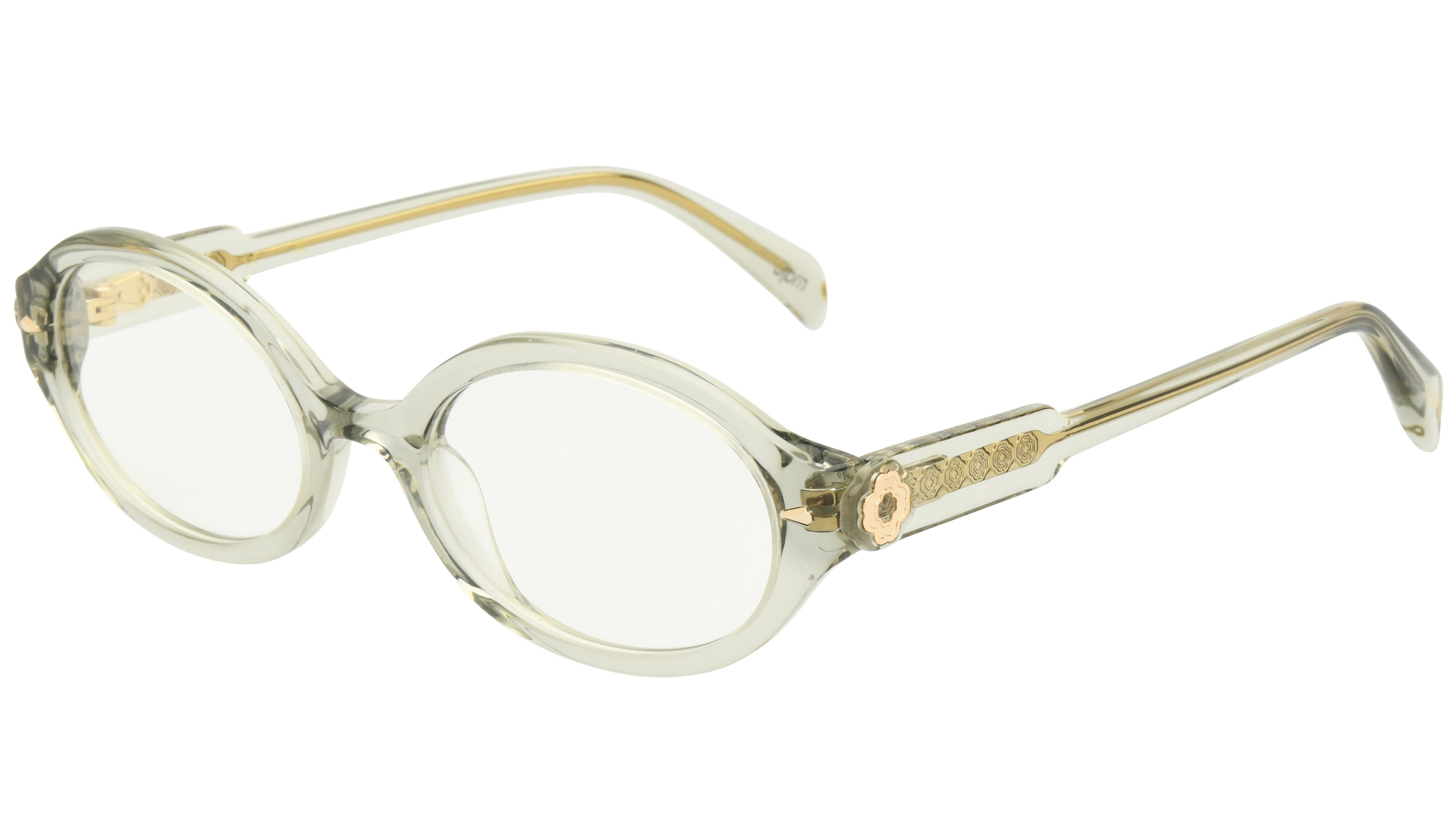 Lunettes de vue Maje Femme Vert Ovale mj1080 Trois-Quart
