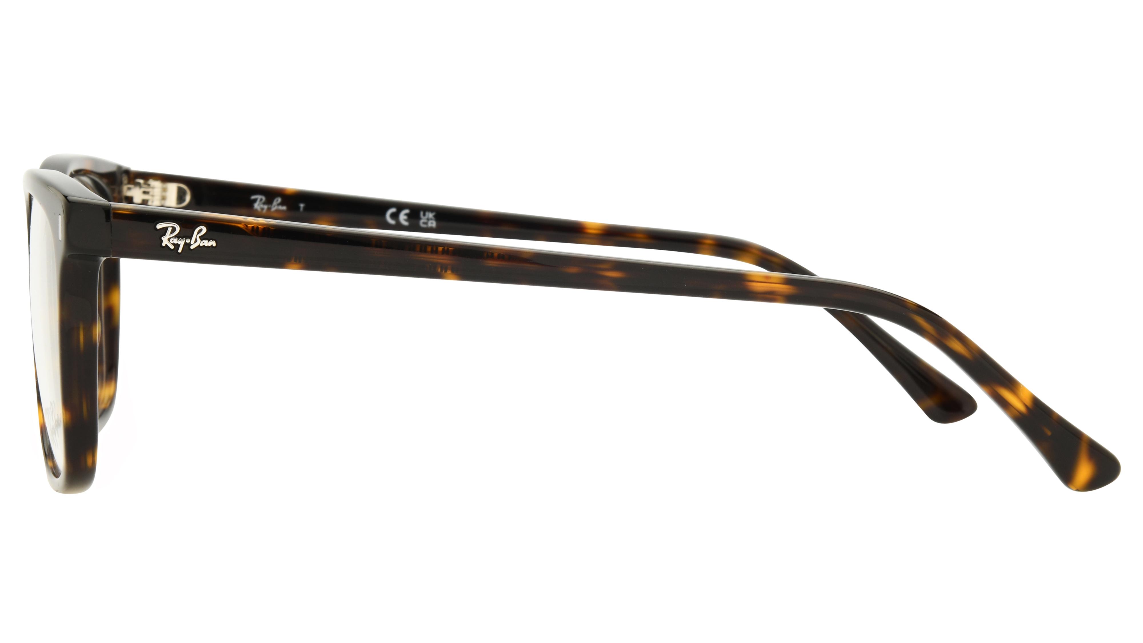 Lunettes de vue Ray-Ban Mixte Écaille Carré RX5446 Gauche