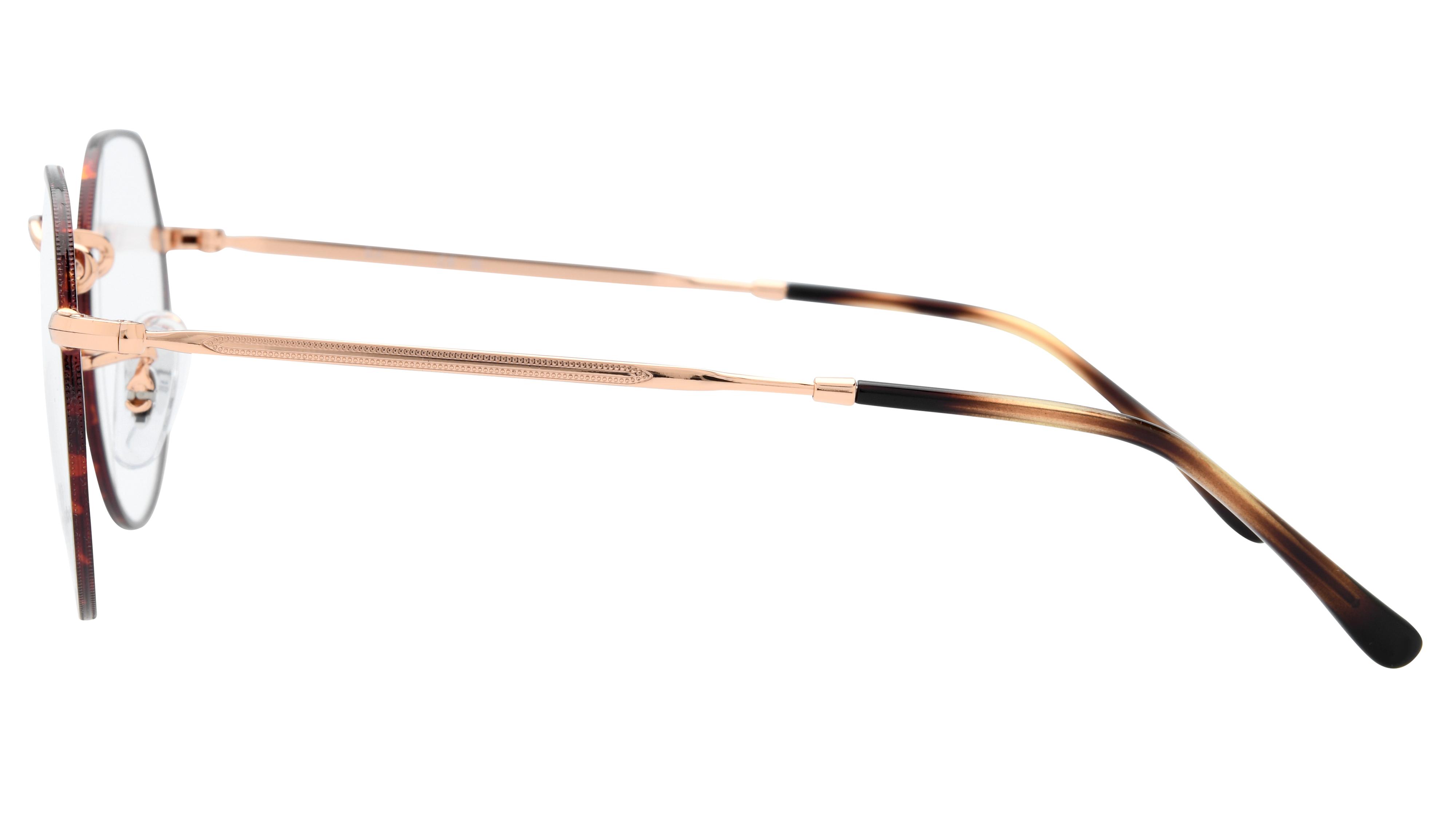 Lunettes de vue Ray-Ban Mixte Écaille Ronde Rx6465 Gauche