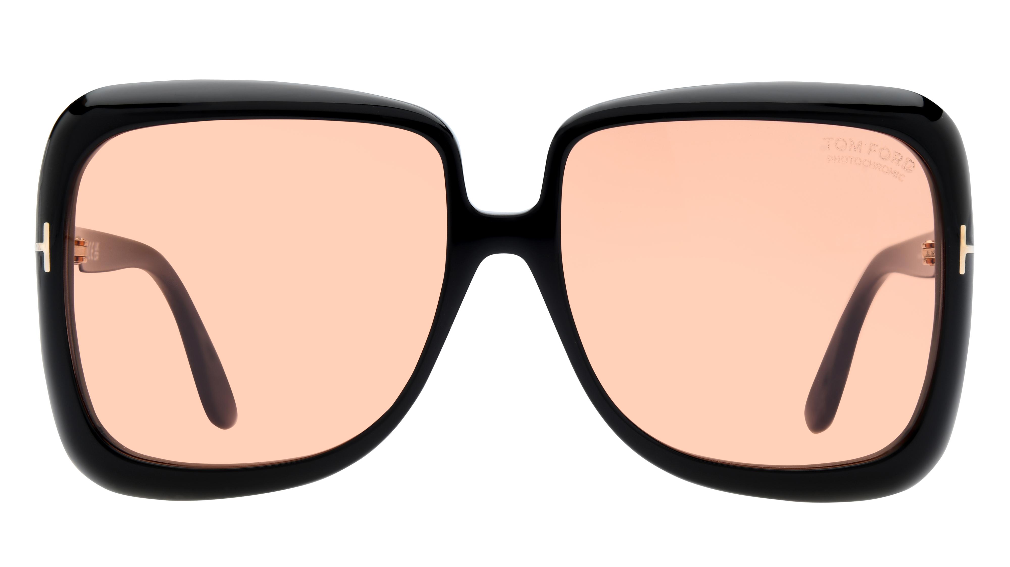 Lunettes de soleil Tom Ford Femme Noir Carré Ft1156 Face