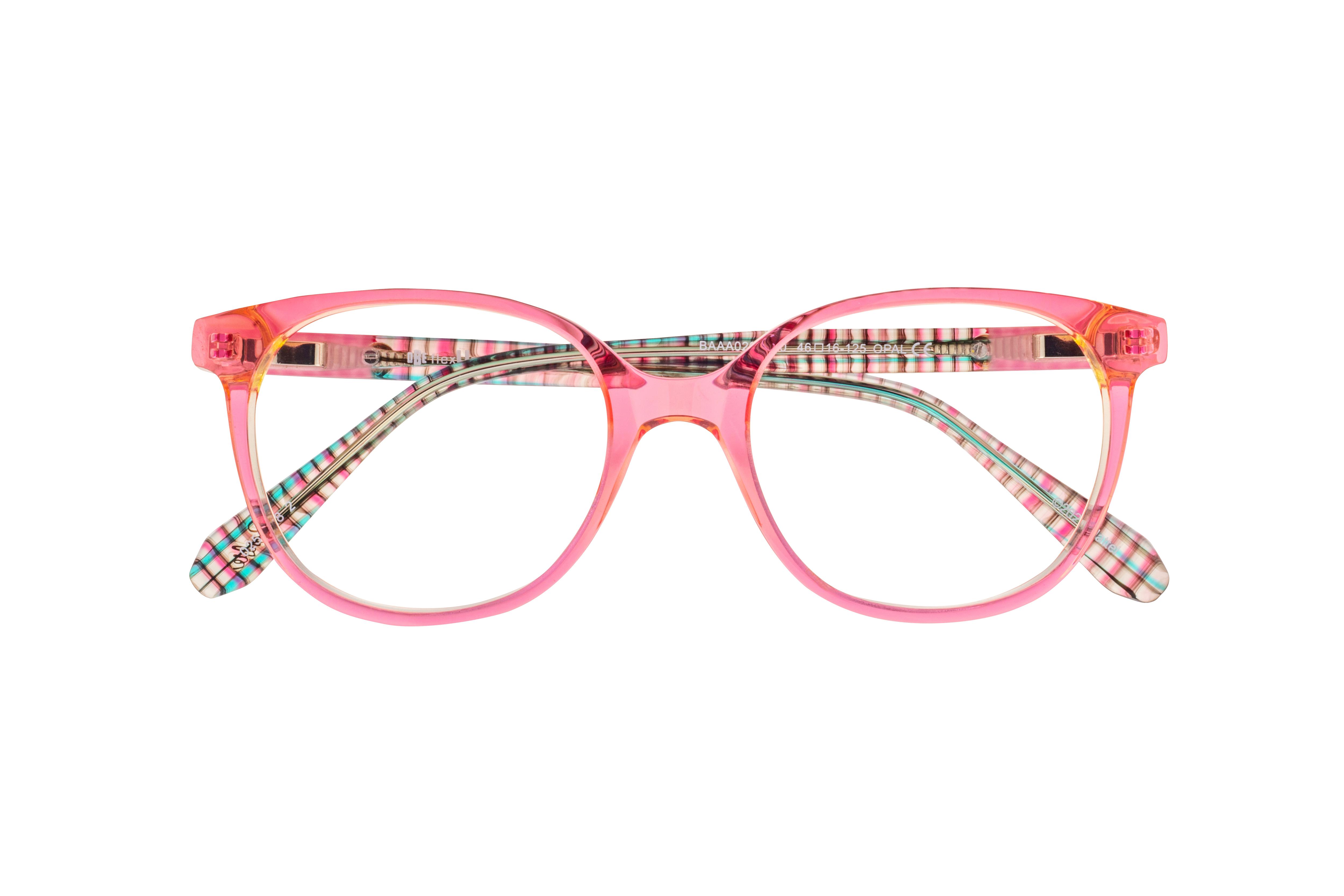 Lunettes de vue Barbie Enfant Rose Rectangle BAAA020 Face