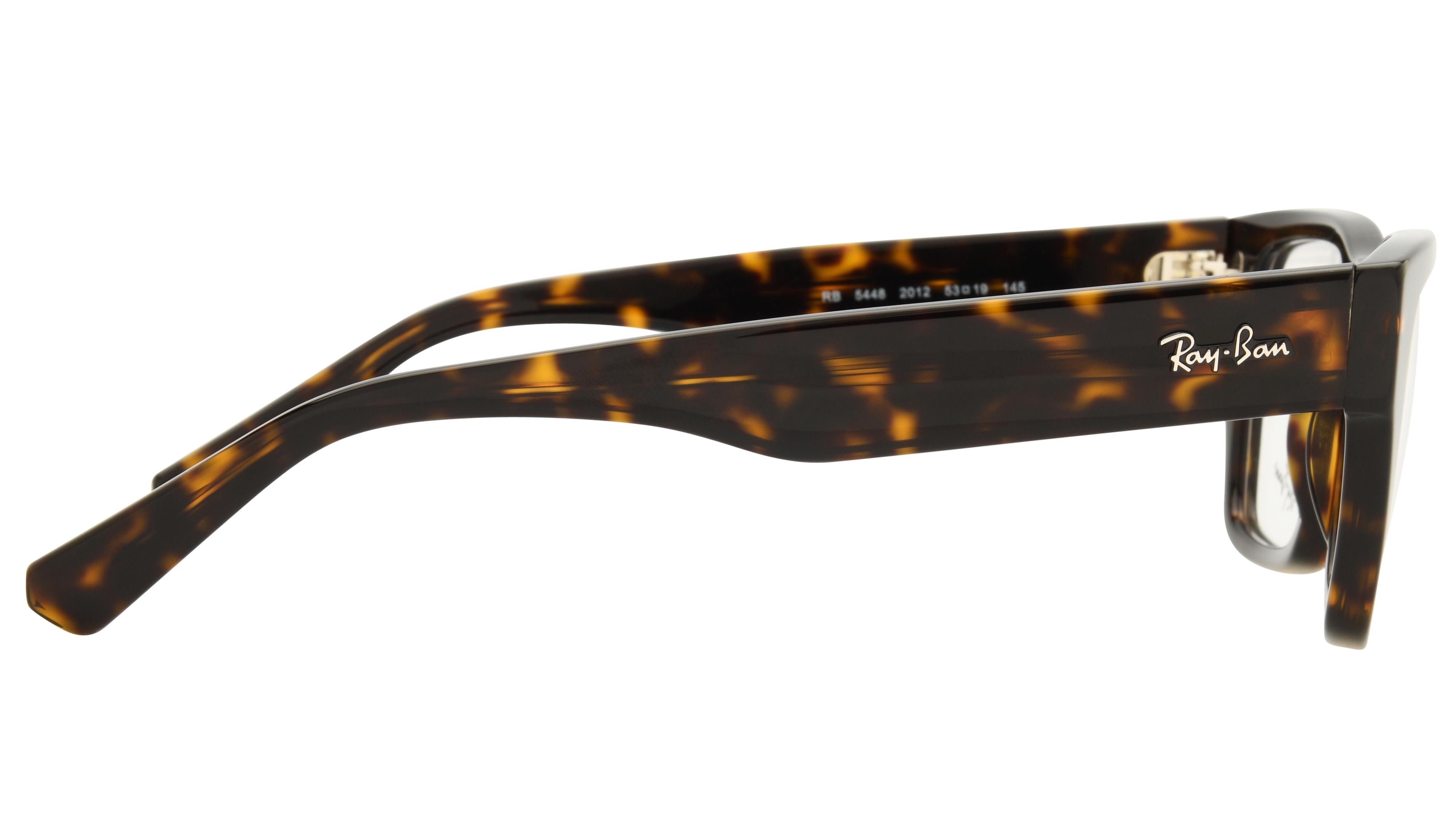 Lunettes de vue Ray-Ban Mixte Écaille Rectangle RX5448 Droite