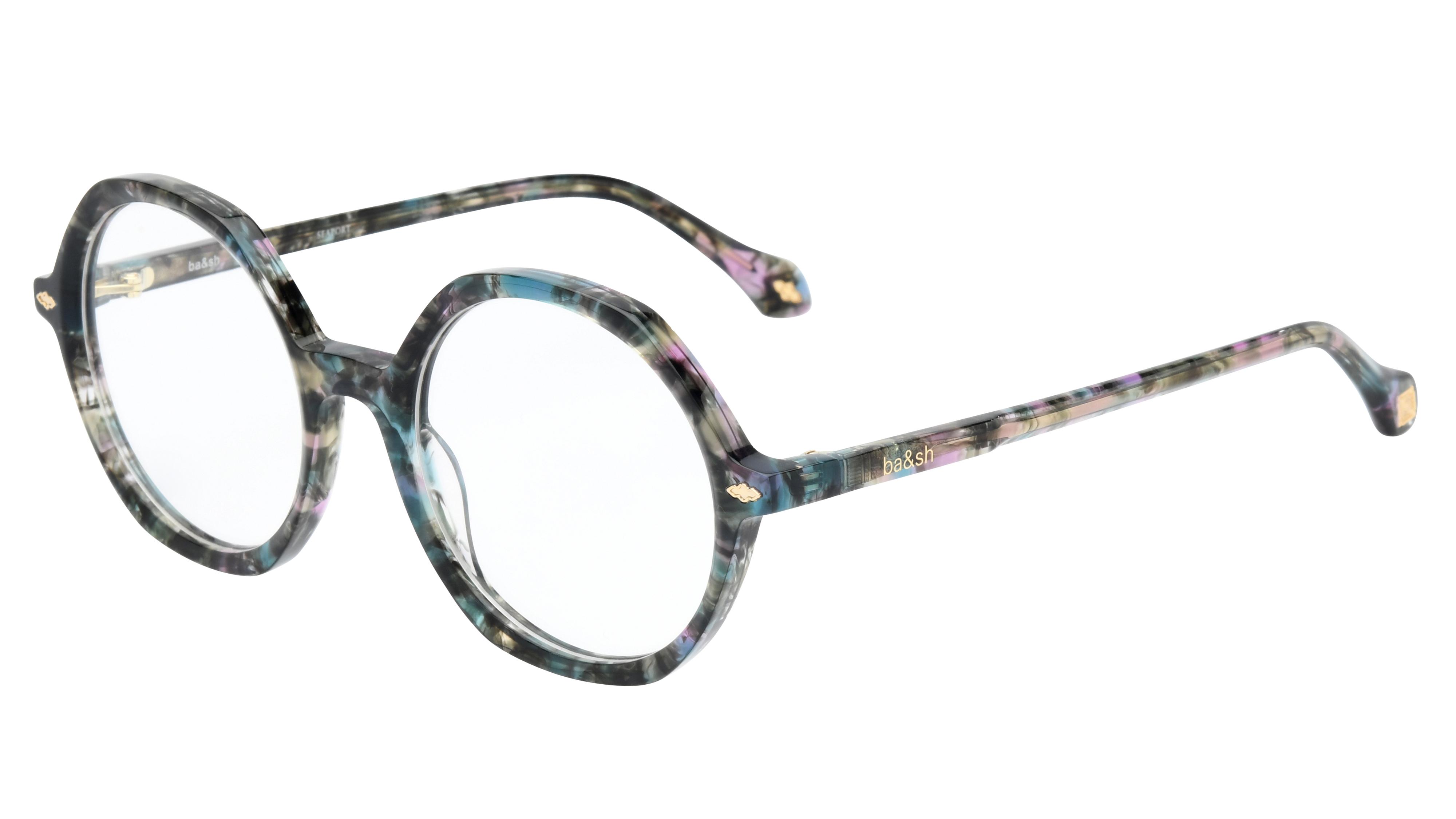 Lunettes de vue ba&sh Femme Bleu Ronde BA1071 Trois-Quart