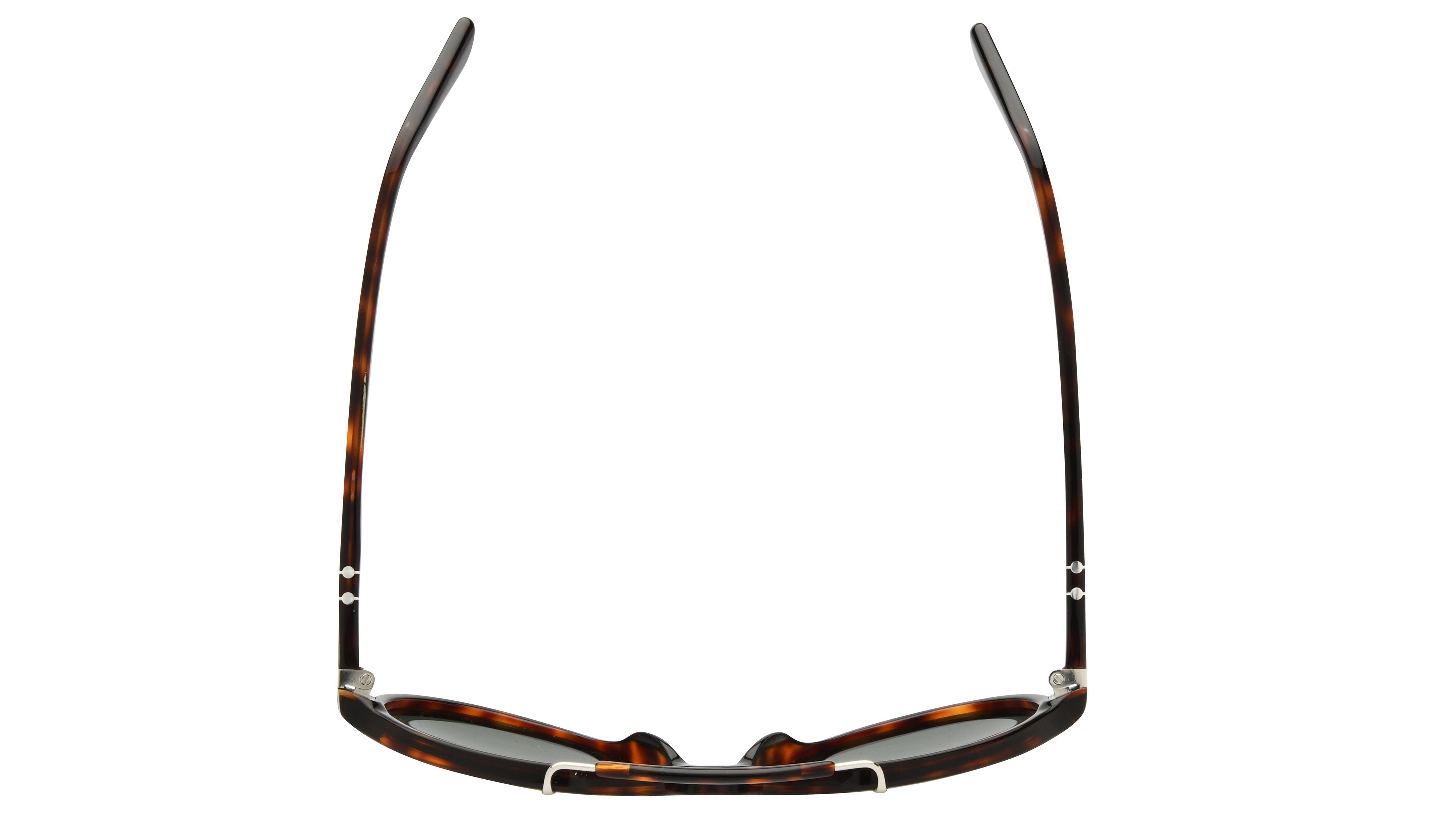 Lunettes de soleil Persol Mixte Écaille Carré PO0202S Dessus