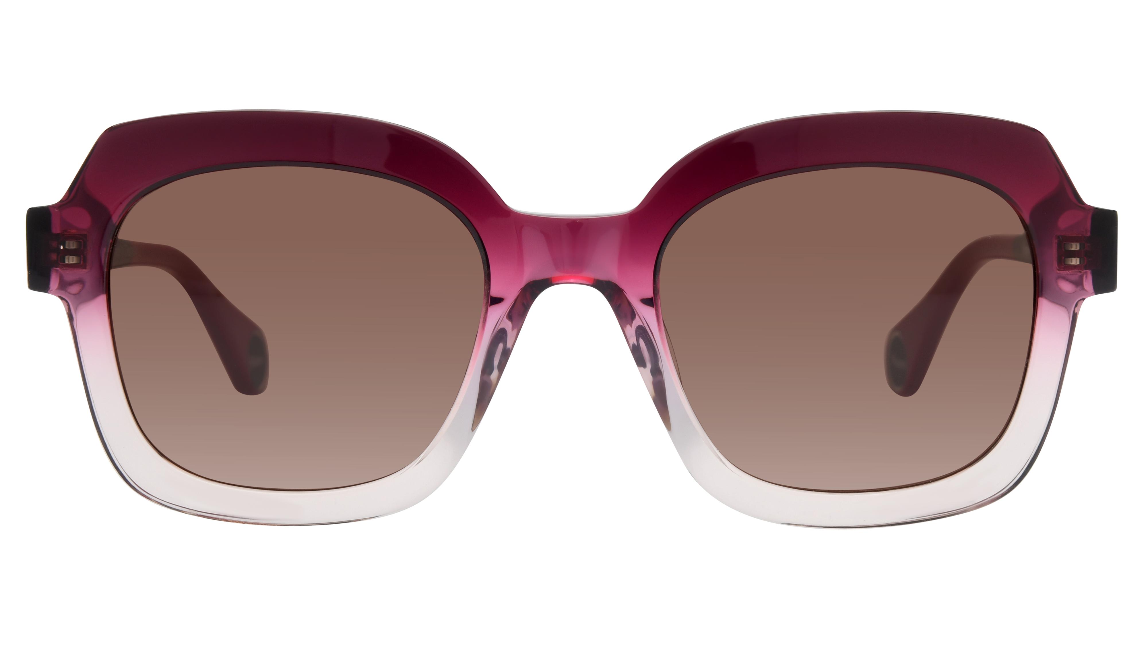 Lunettes de soleil WOOW Femme Violet Carré Supershine1 Face