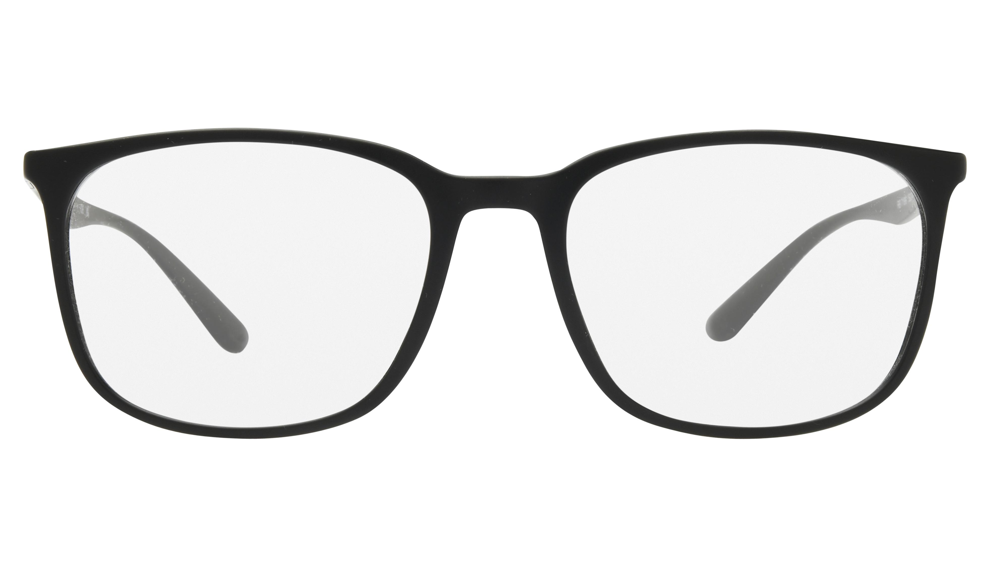 Lunettes de vue Ray-Ban Mixte Noir Carré Rx7199 Face