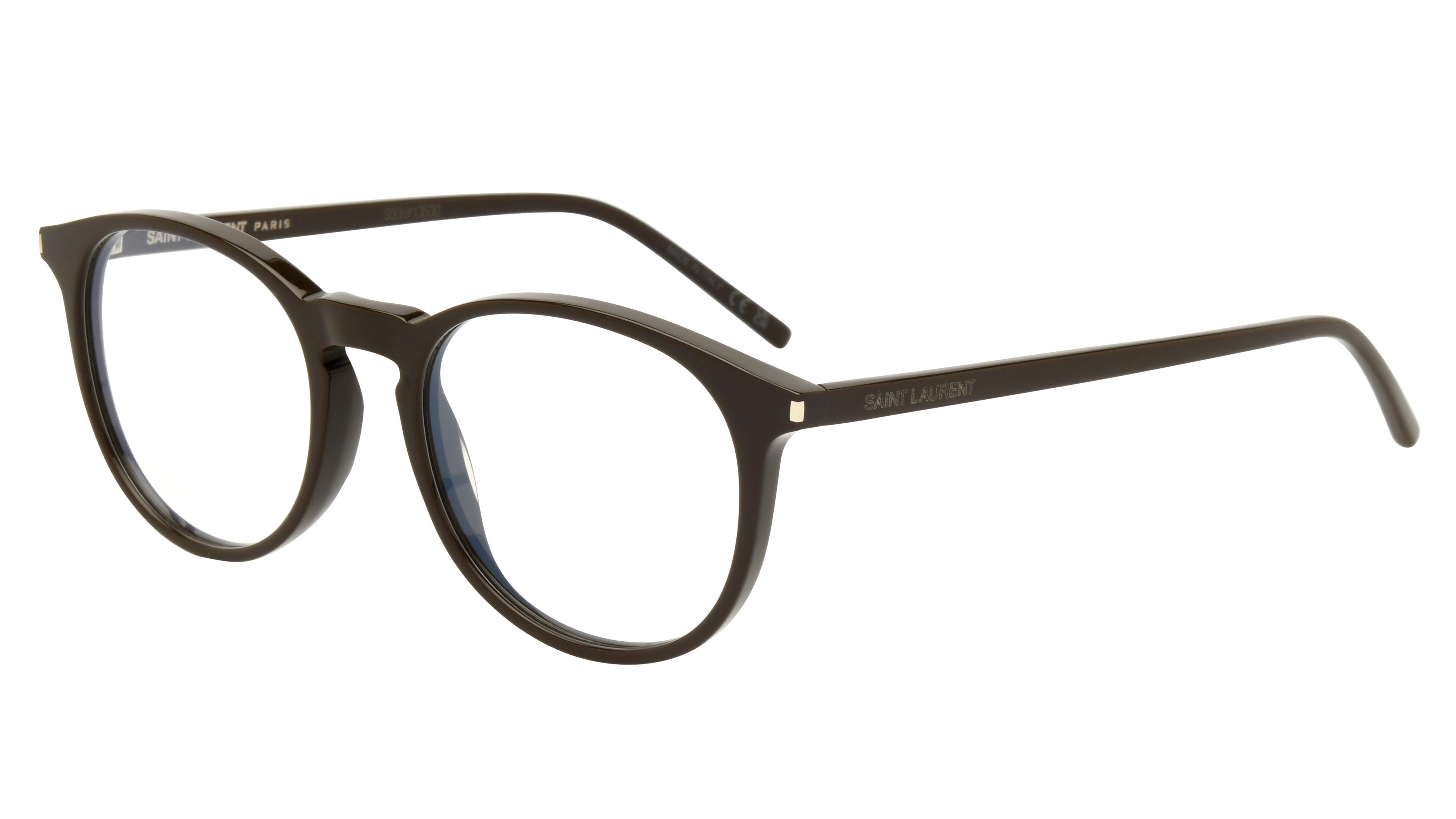 Lunettes de vue Saint Laurent Mixte Marron Pantos Sl106 Trois-Quart
