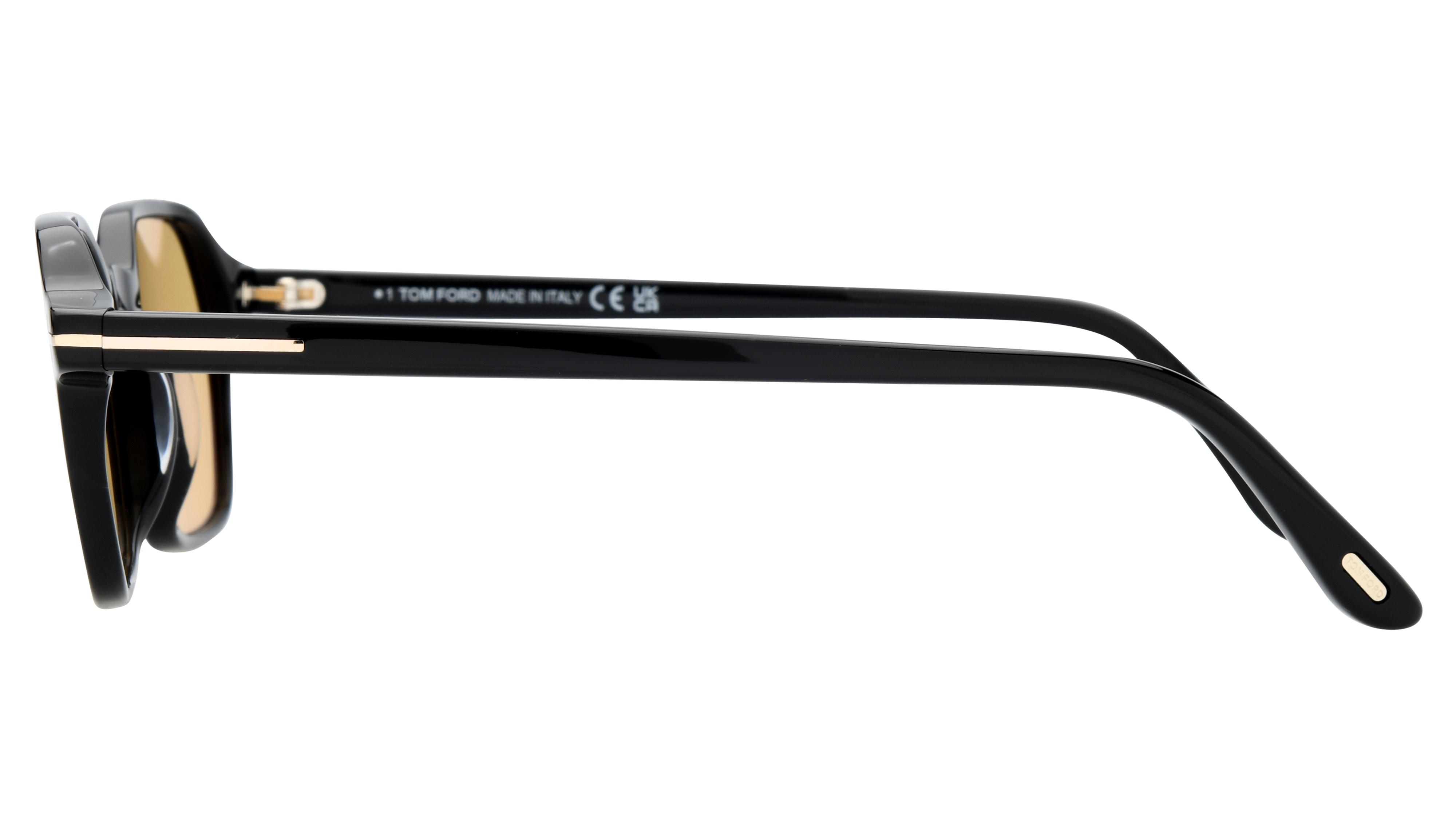 Lunettes de soleil Tom Ford Homme Noir Angulaire FT1301 Gauche