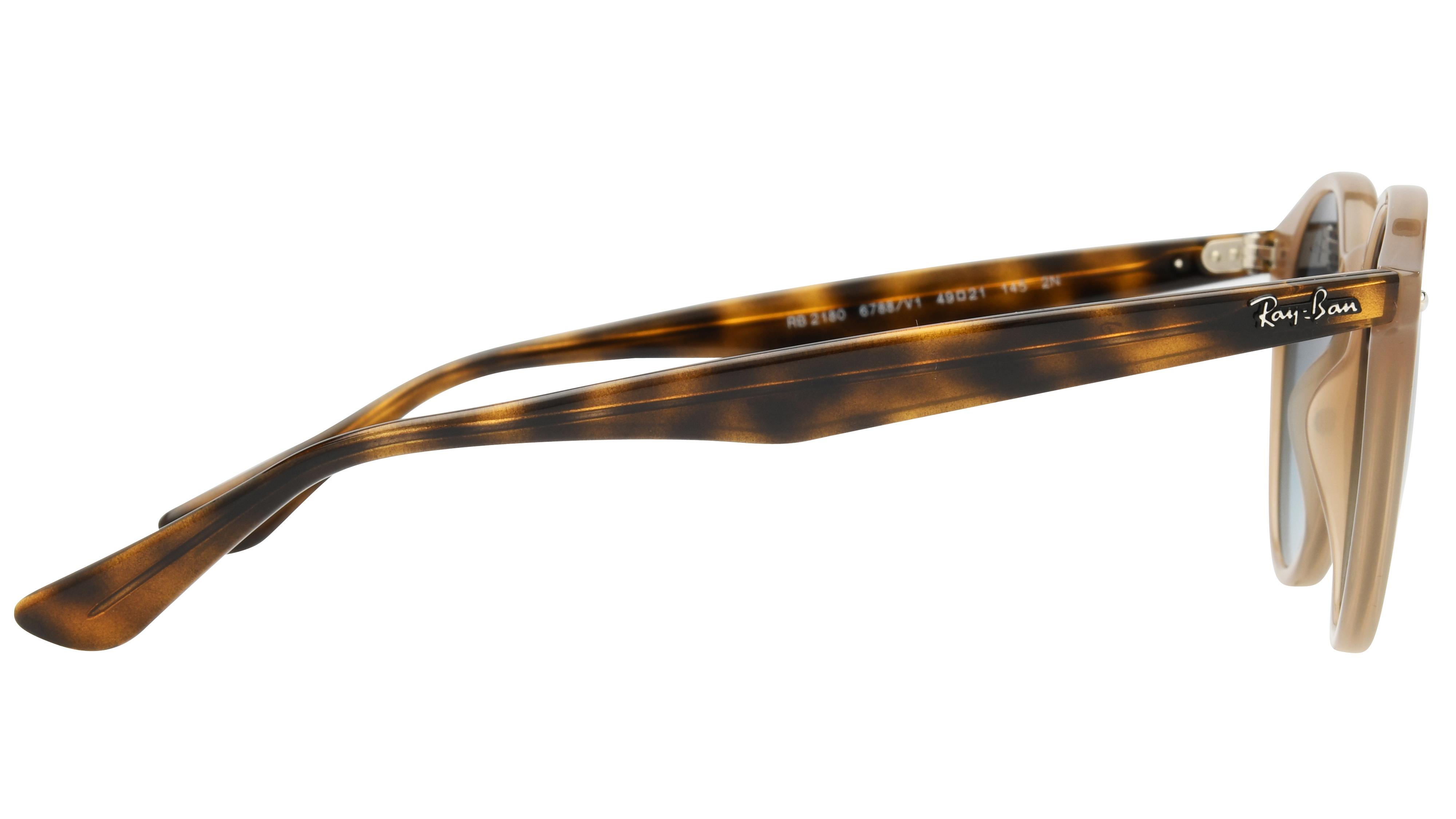 Lunettes de soleil Ray-Ban Mixte Marron Pantos RB2180 Droite