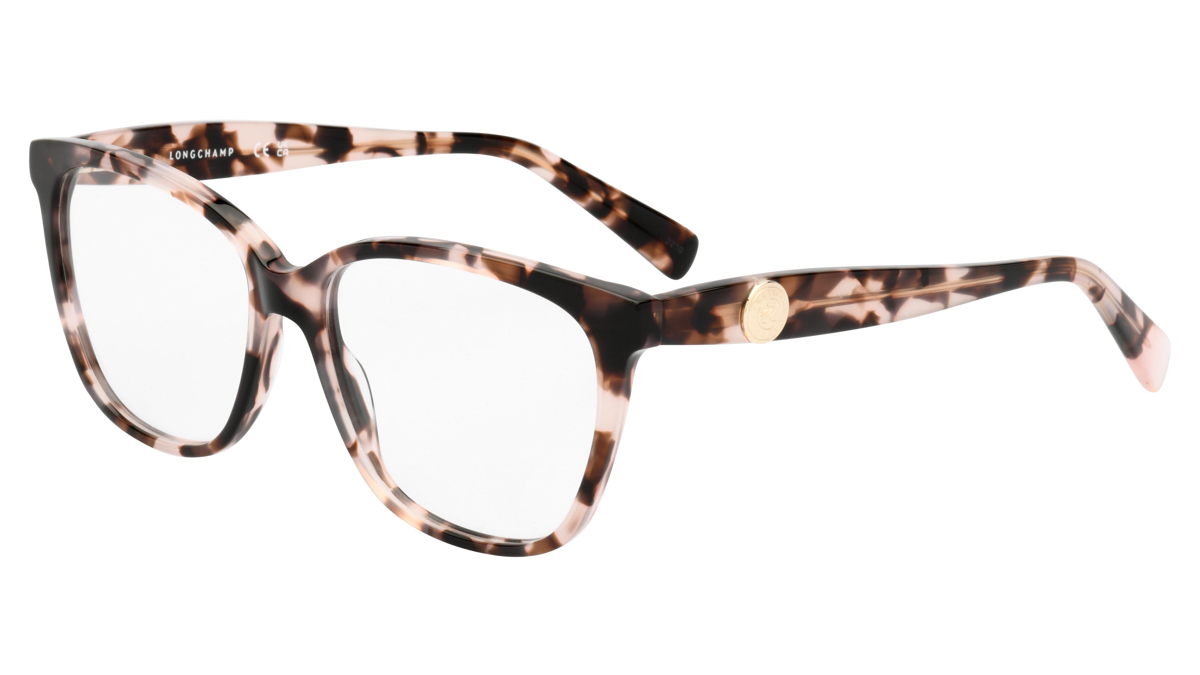 Lunettes de vue Longchamp Femme Écaille Rectangle LO2715N Trois-Quart