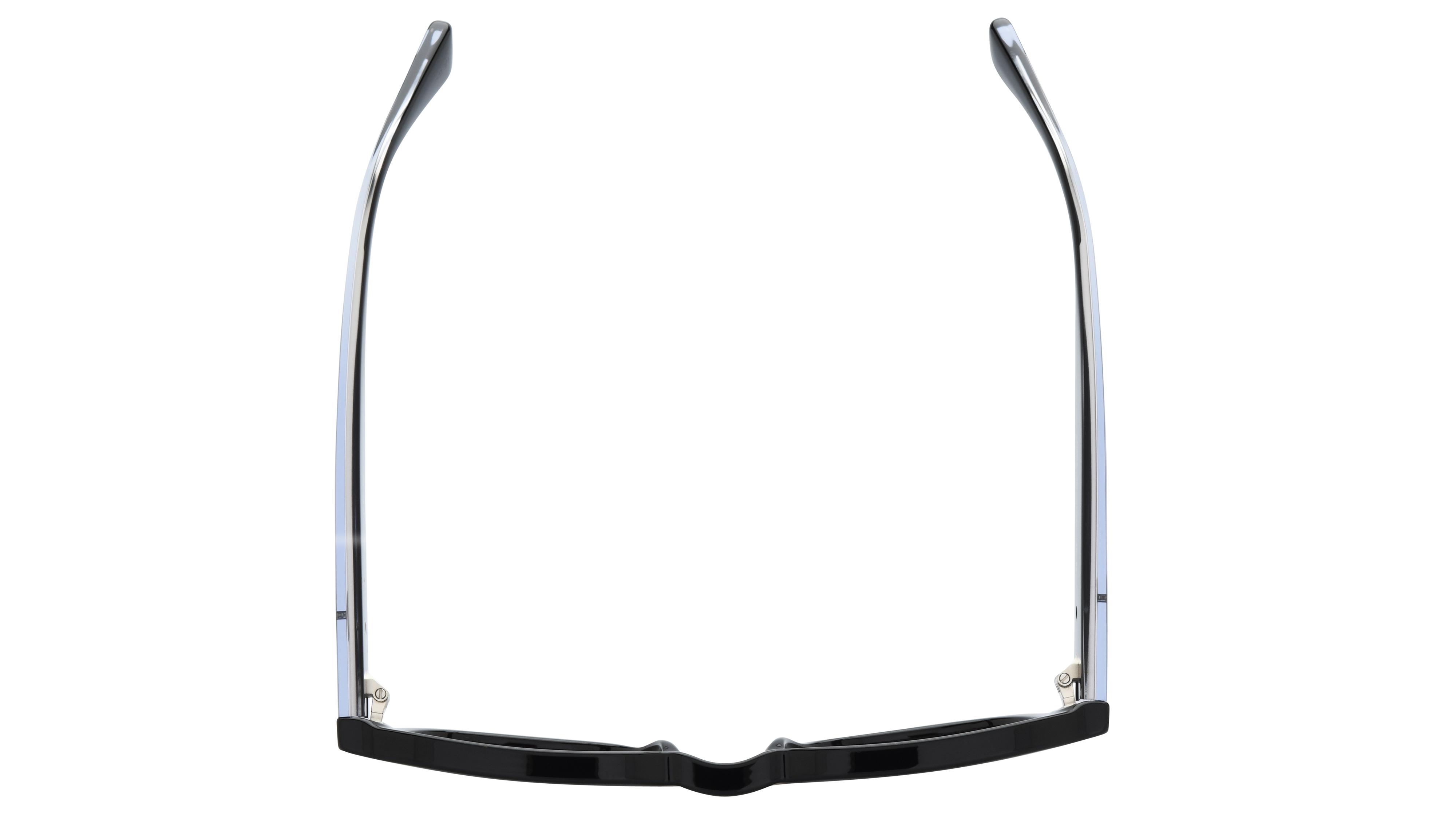 Lunettes de soleil Lacoste Mixte Noir Rectangle L6090S Dessus