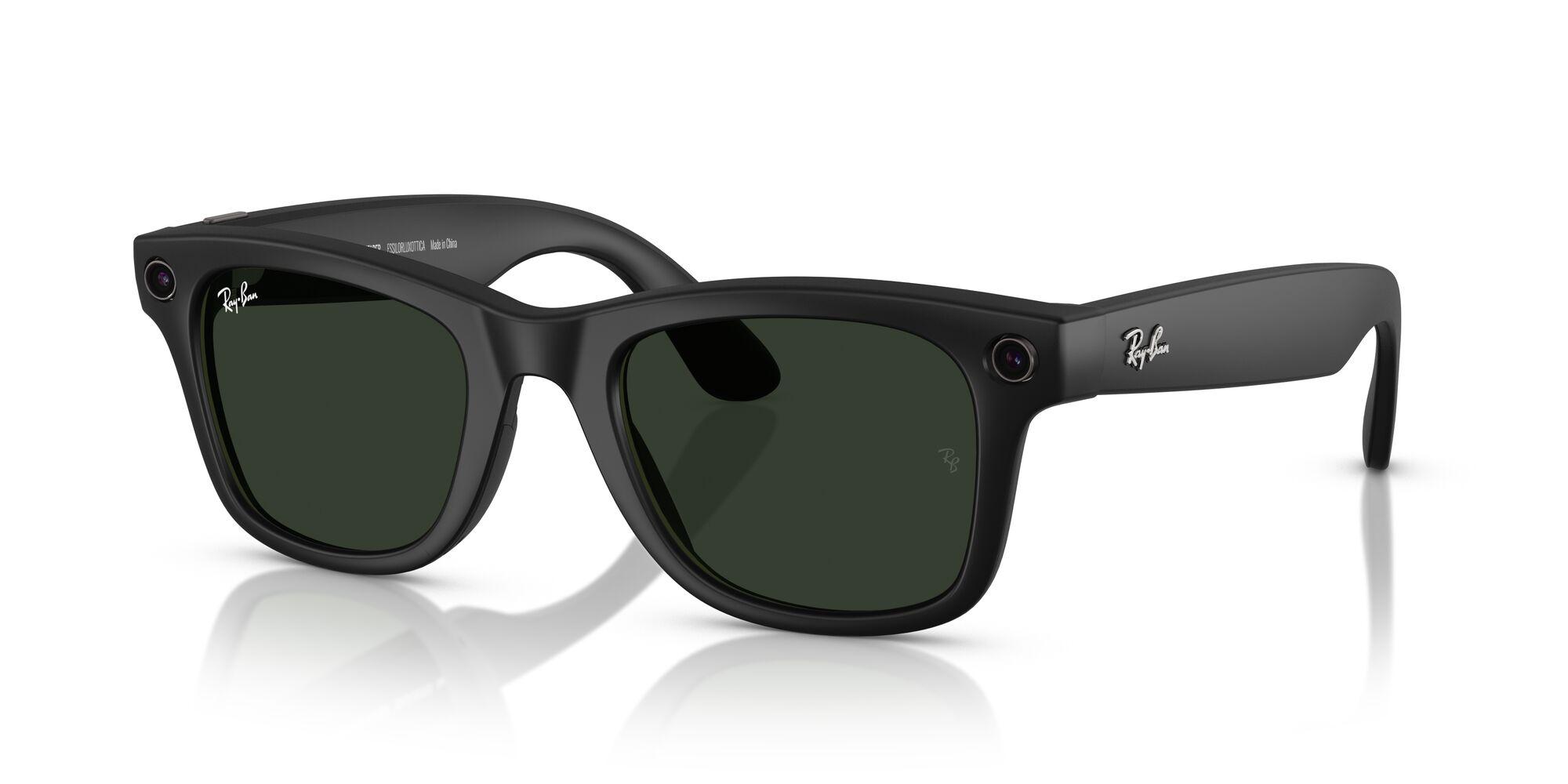 Lunettes de soleil Ray-Ban Meta Mixte Noir Carré RW4006 Dessus