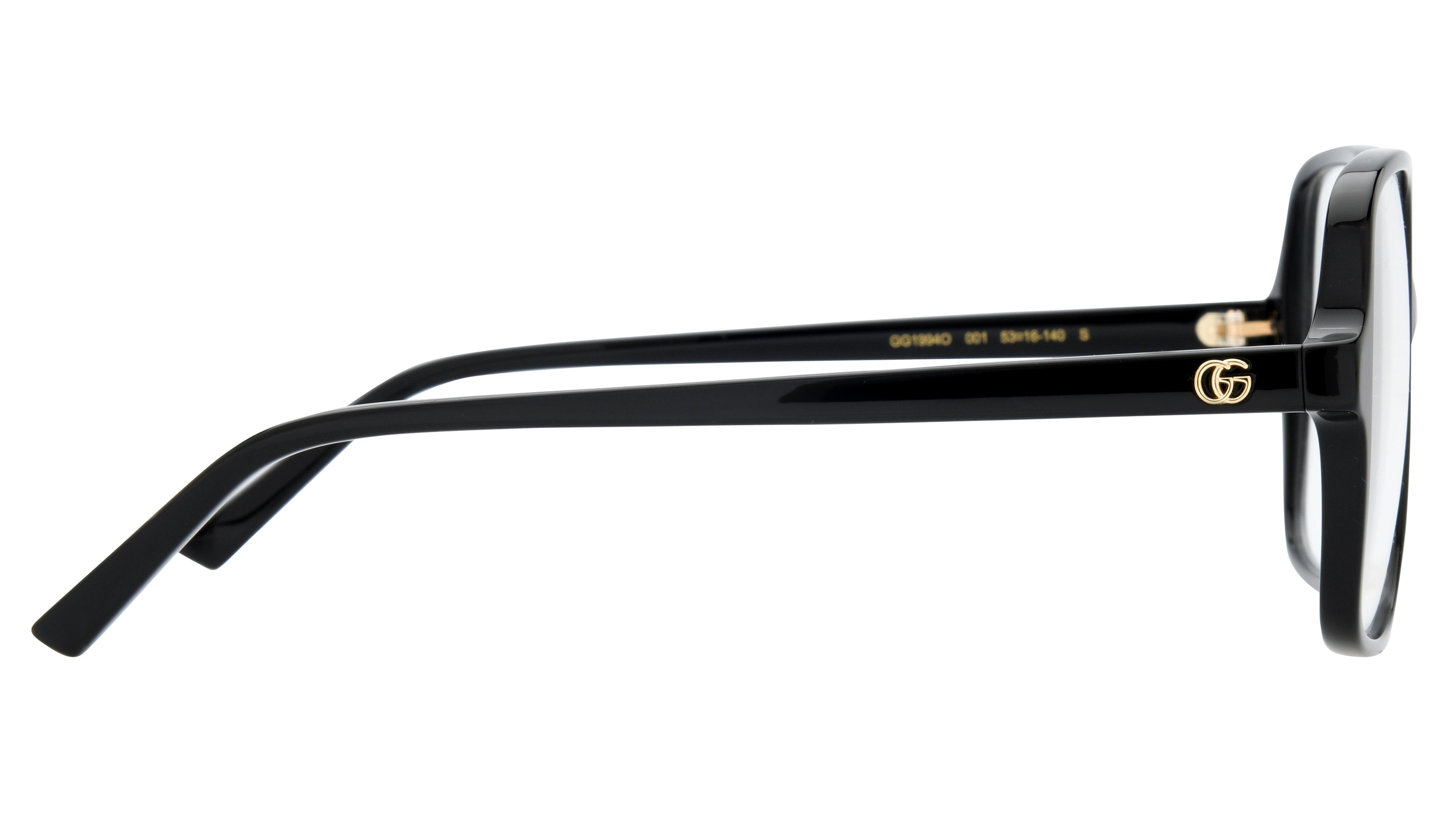 Lunettes de vue Gucci Femme Noir Rectangle GG1994O Droite