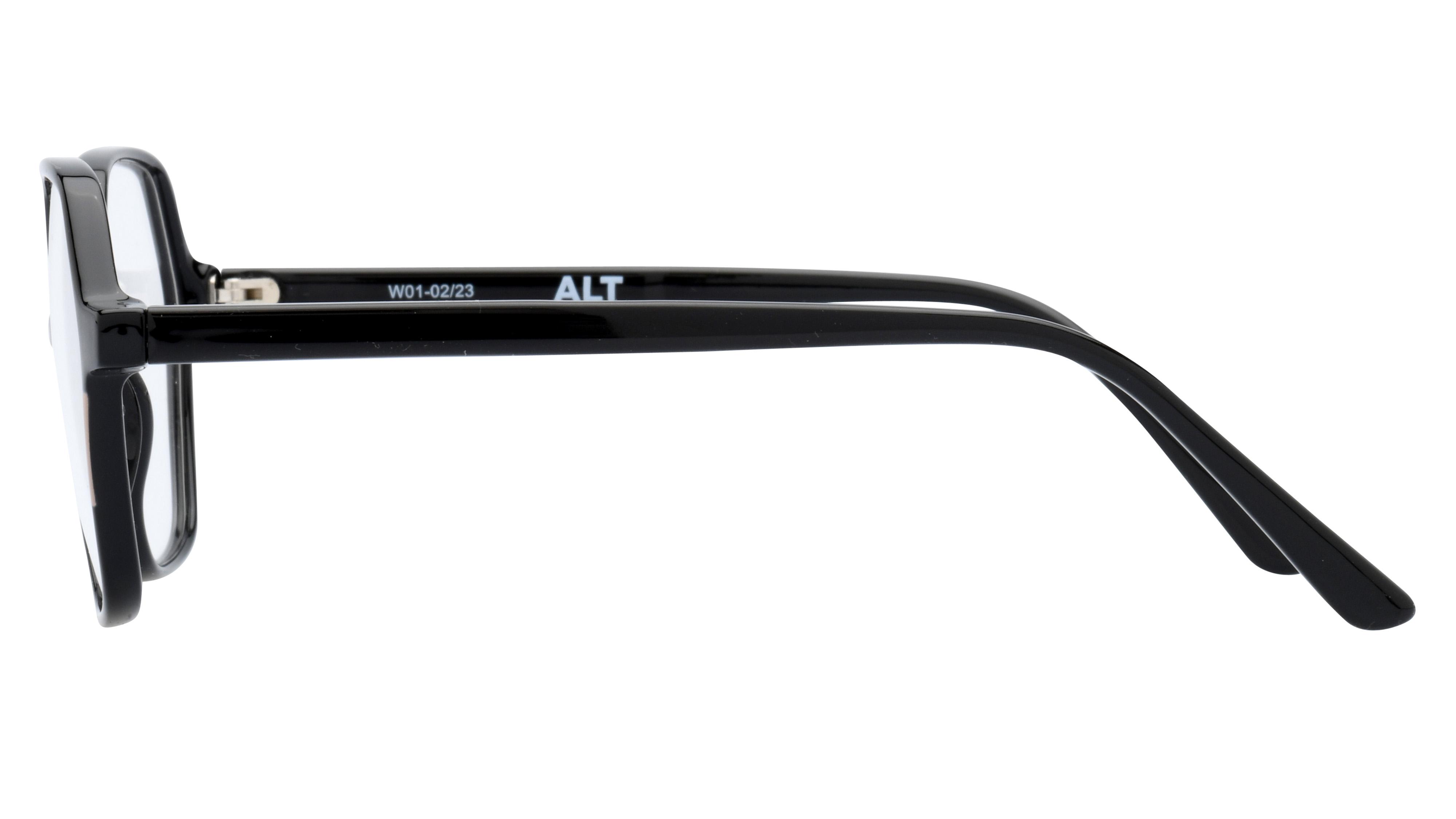 Lunettes de vue Alternance Femme Noir Carré Alt23103 Gauche