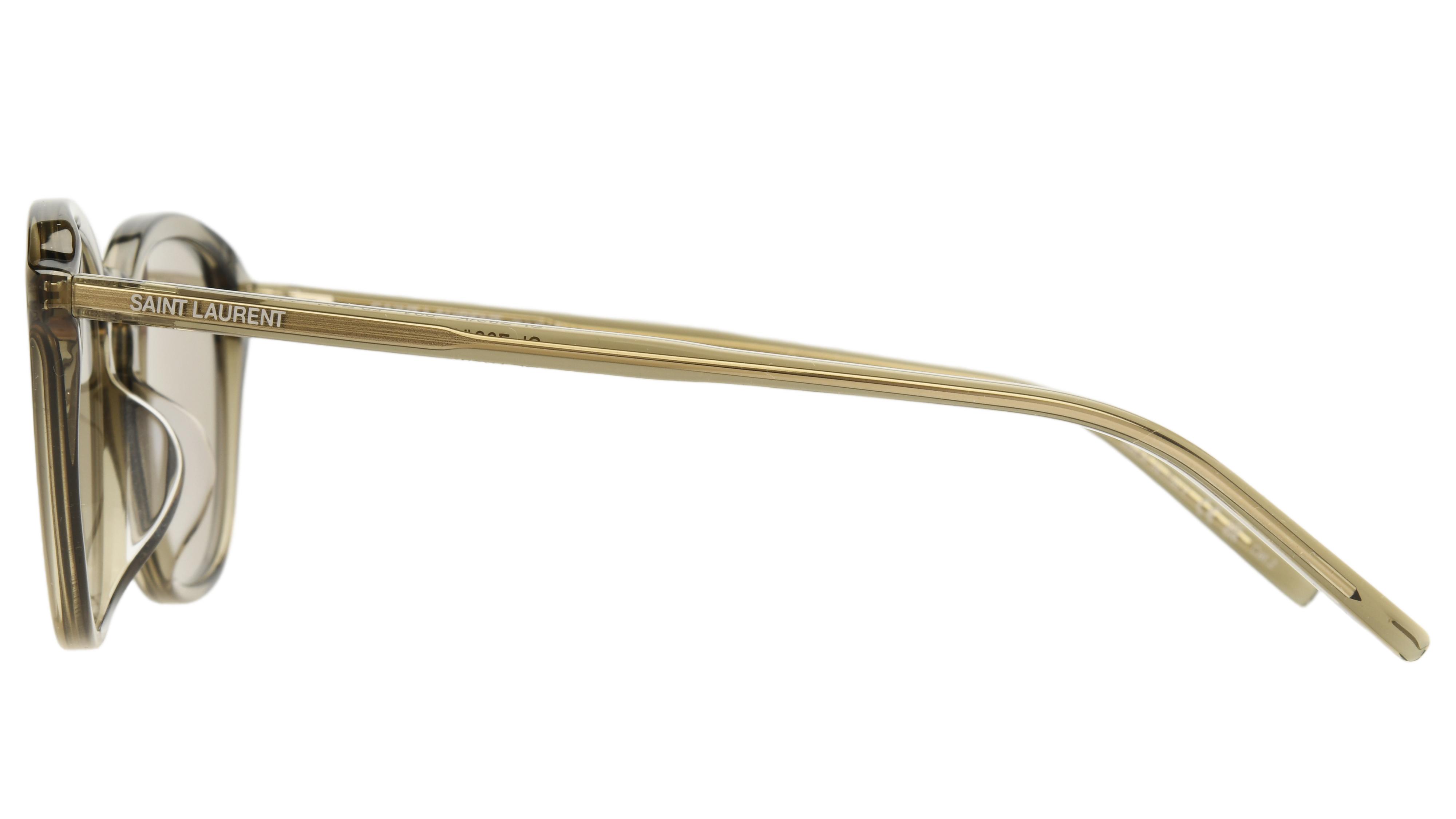 Lunettes de soleil Saint Laurent Mixte Marron Ronde Sl782K Gauche