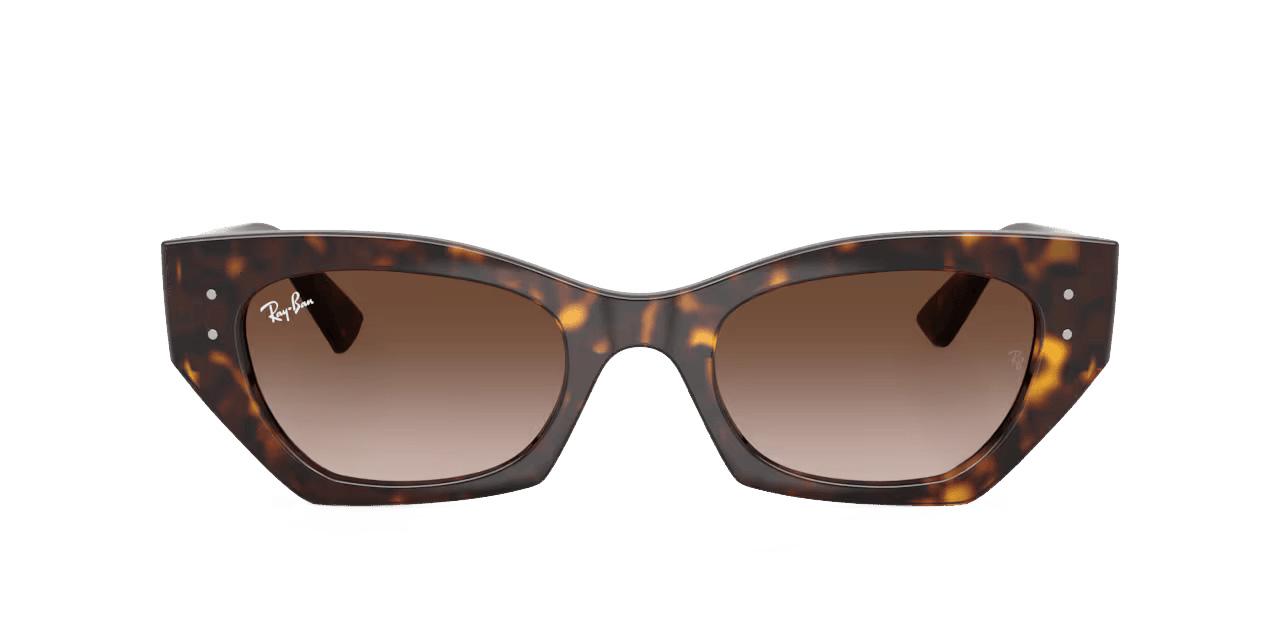 Lunettes de soleil Ray-Ban Mixte Écaille Rectangle Rb4430 Face