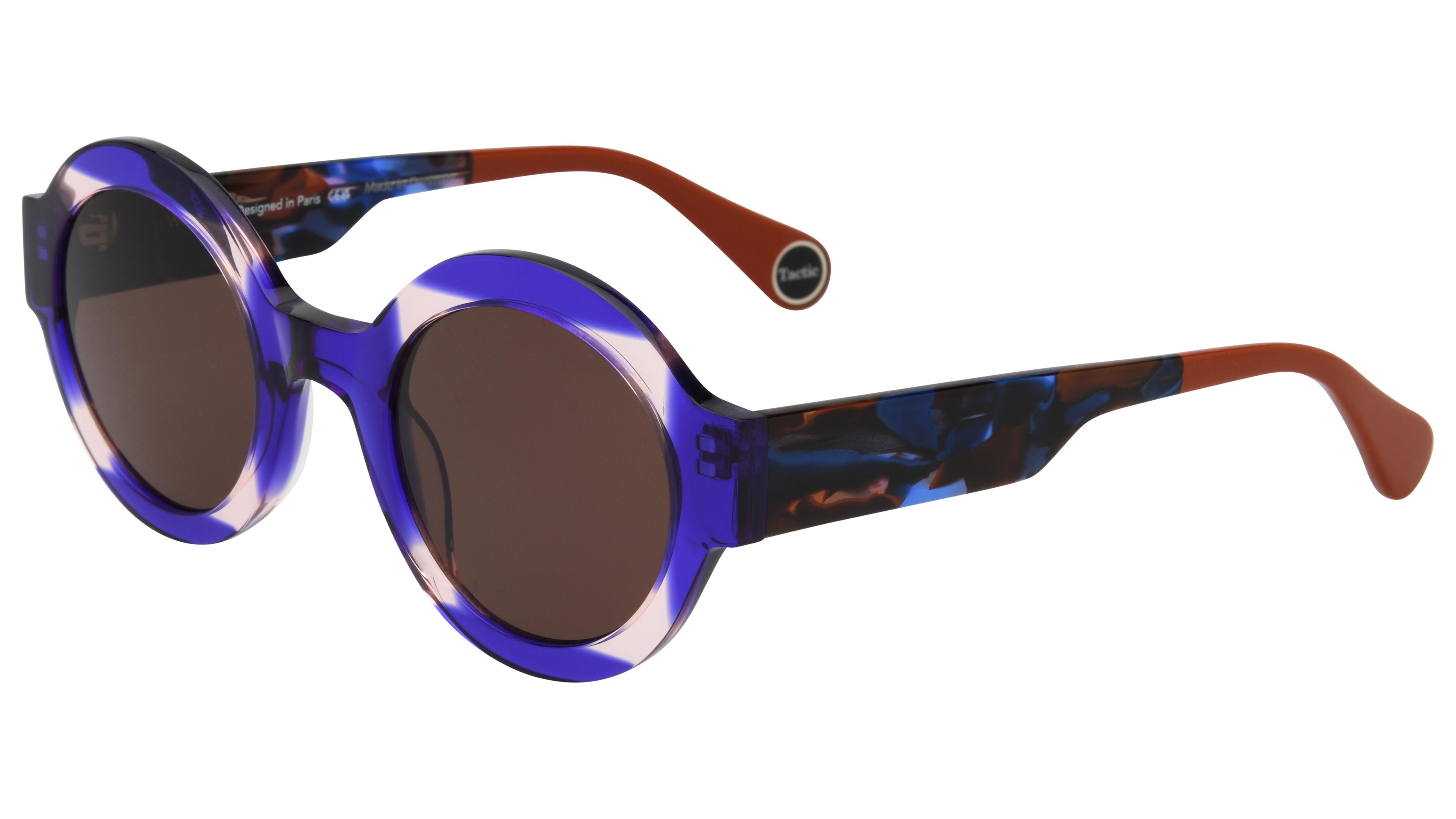 Lunettes de soleil WOOW Femme Transparent Ronde Supertactic Trois-Quart