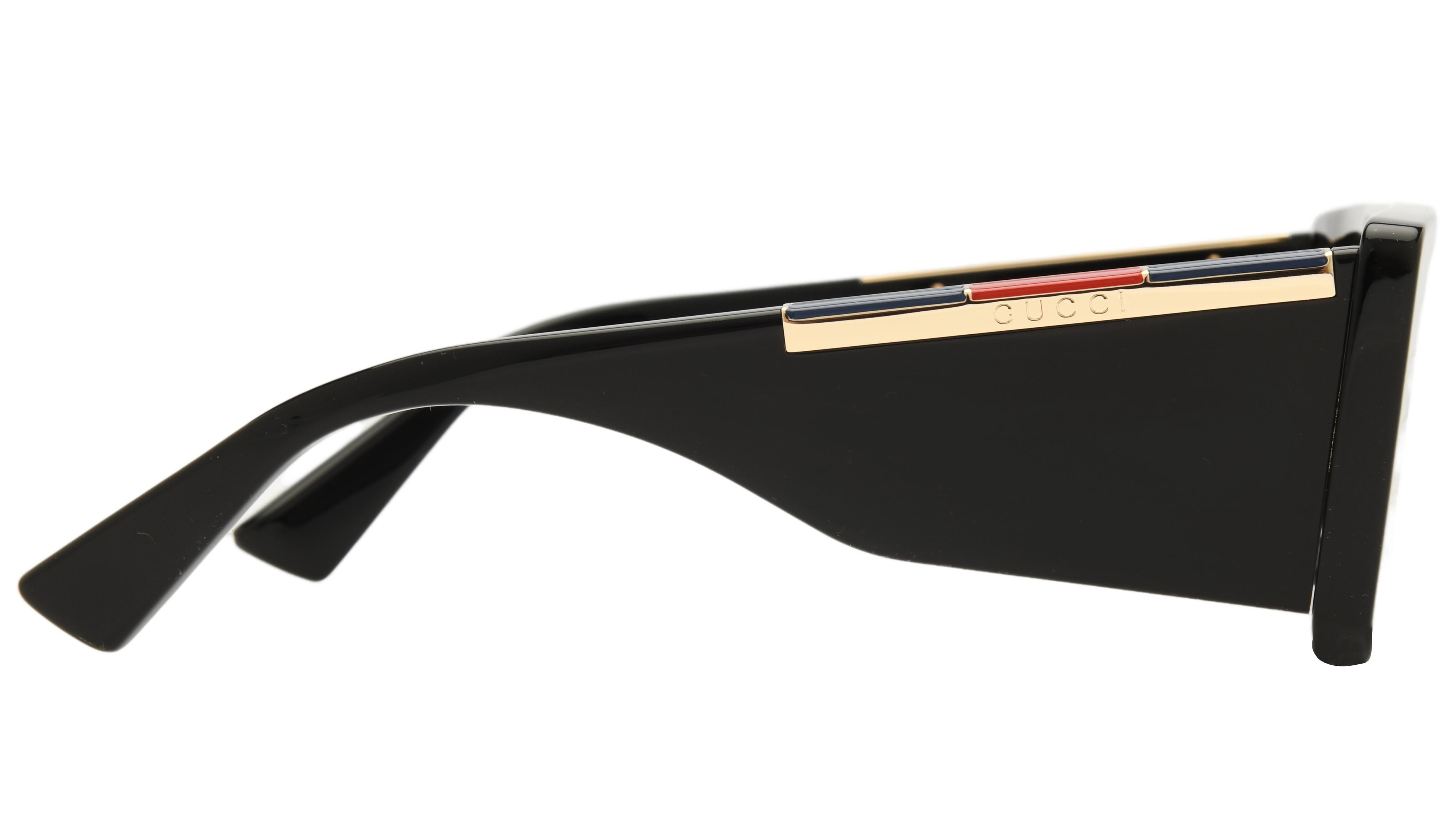 Lunettes de soleil Gucci Homme Noir Rectangle GG1888S Droite