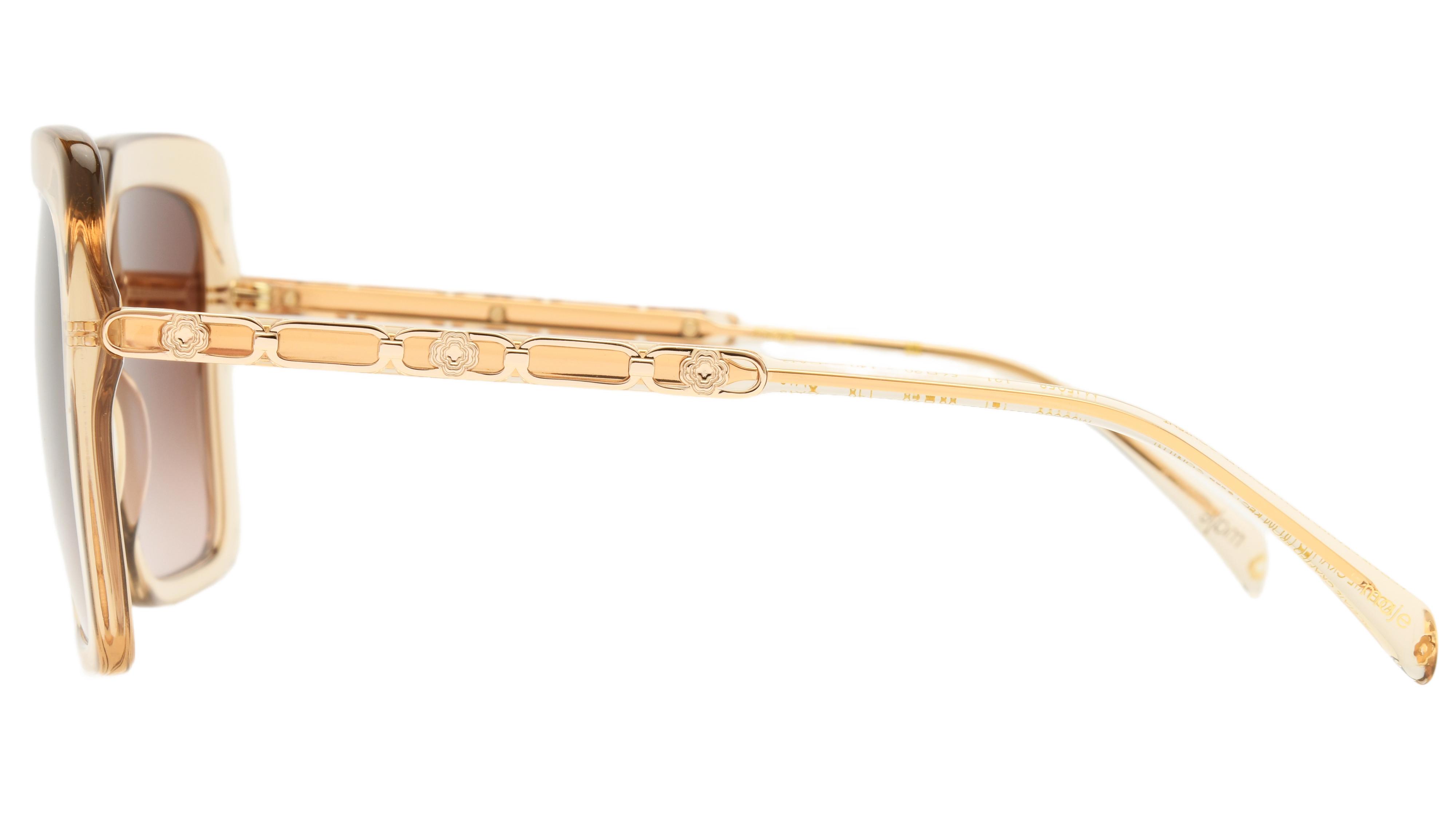 Lunettes de soleil Maje Femme Marron Rectangle Mj5058 Gauche