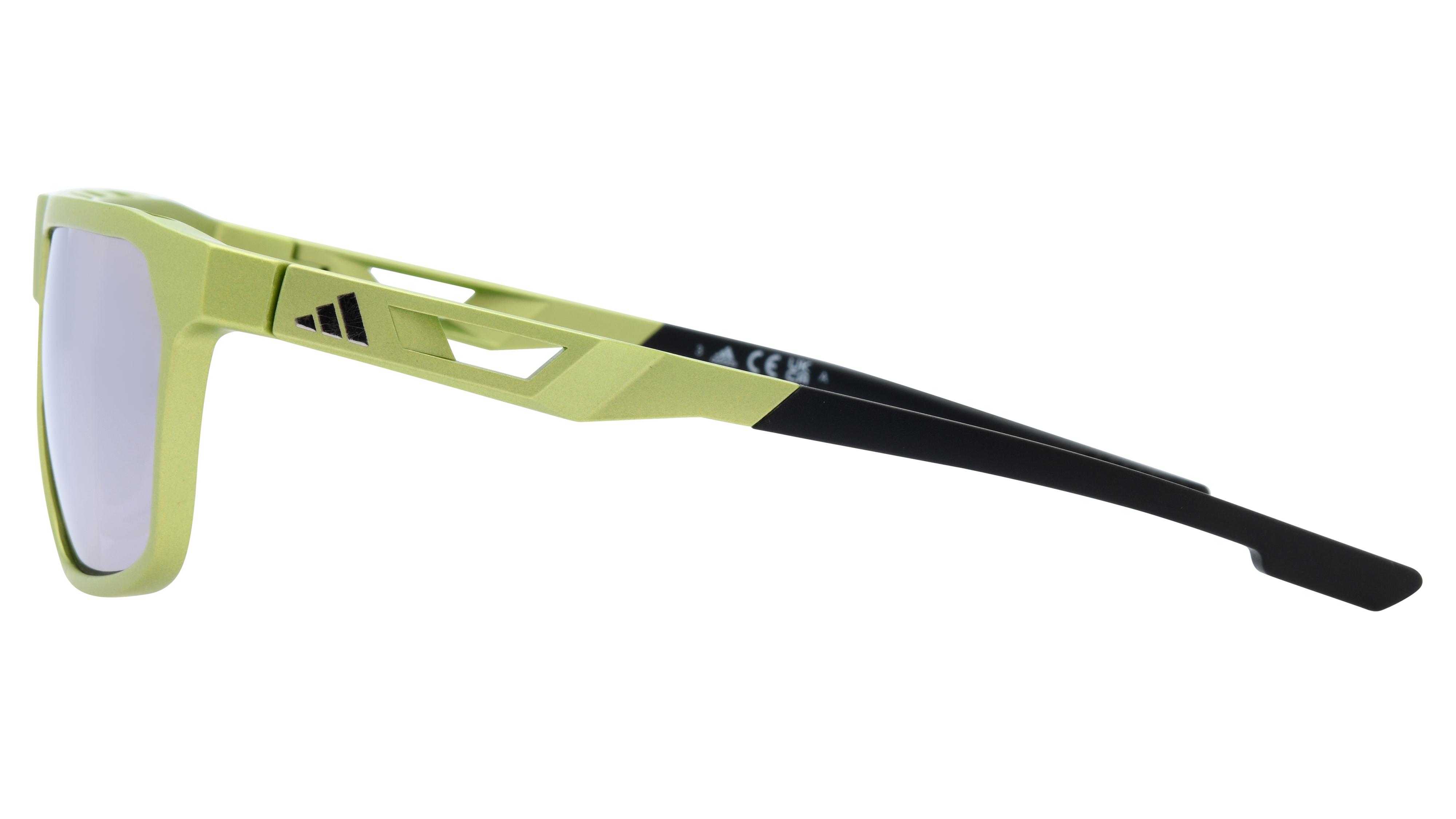 Lunettes de soleil Adidas Homme Vert Aviateur SP0096 Gauche