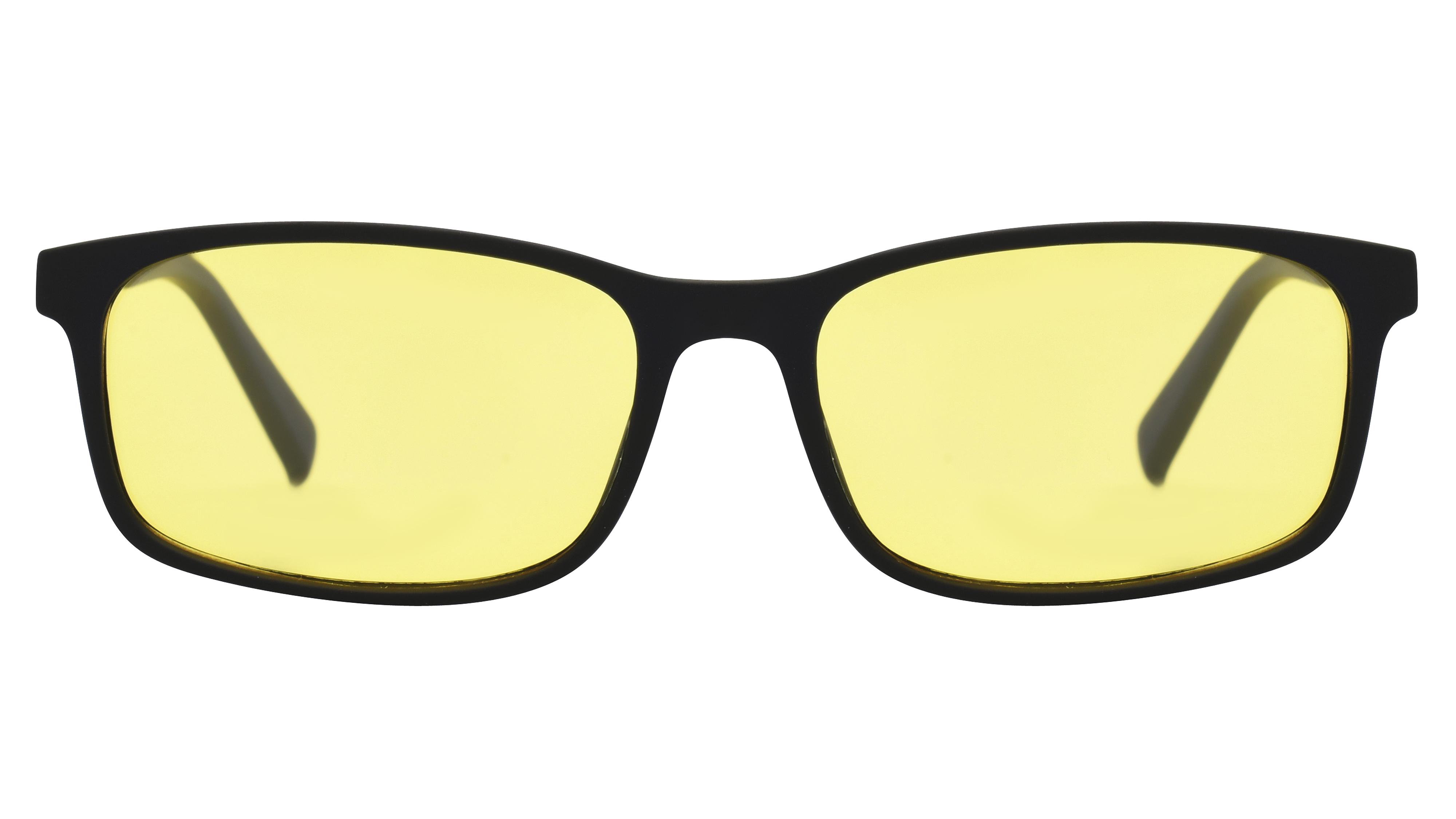 Lunettes de conduite Signature Krys Mixte Noir Rectangle Skpap-N2102 Face