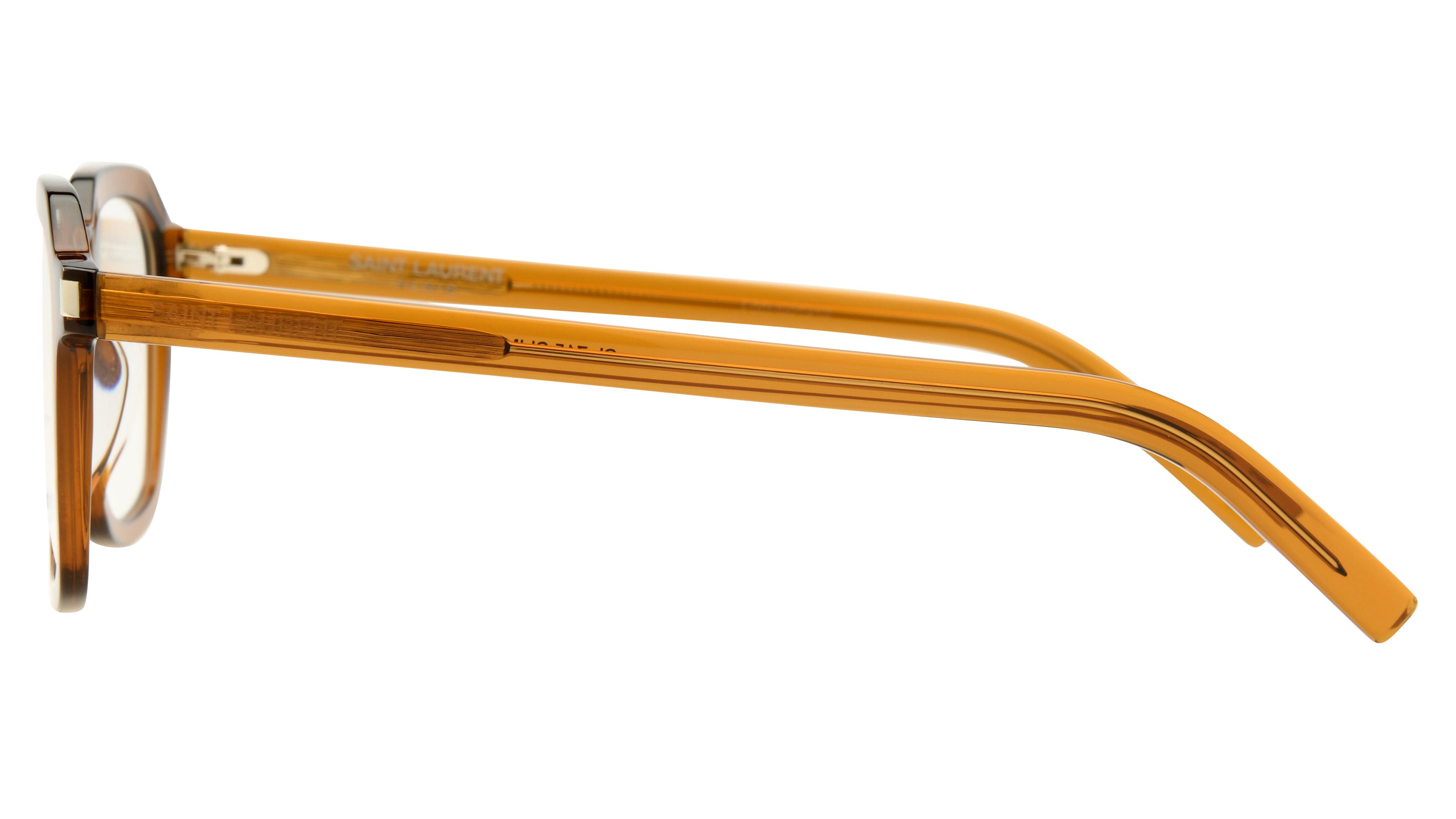 Lunettes de vue Saint Laurent Mixte Marron Carré Sl Gauche