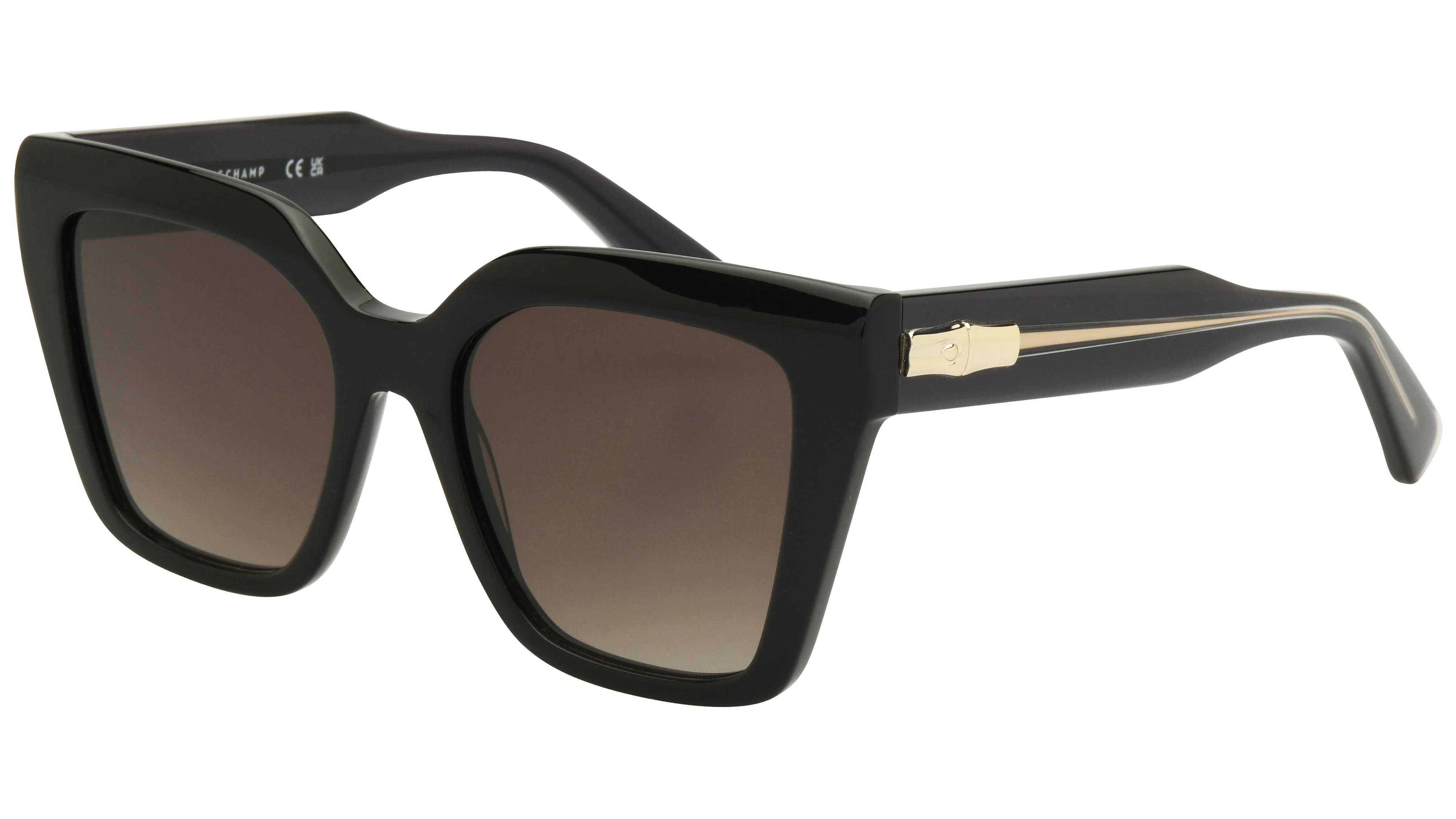 Lunettes de soleil Longchamp Femme Noir Papillon lo778s Trois-Quart