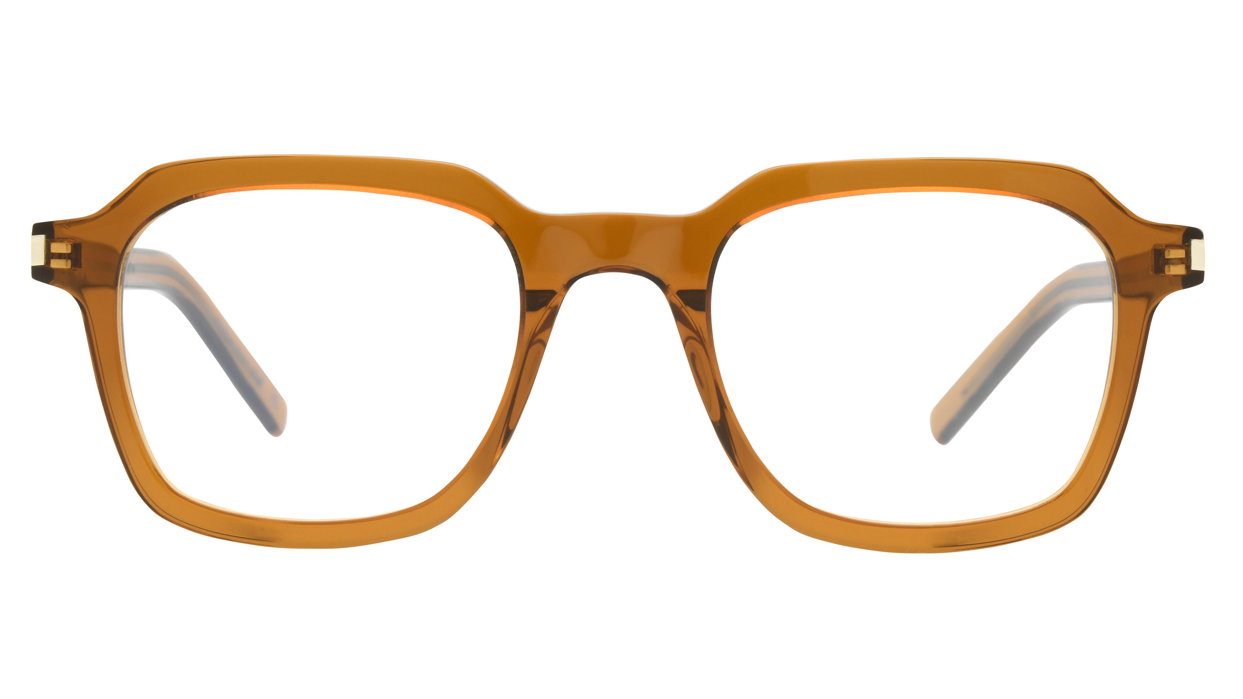 Lunettes de vue Saint Laurent Mixte Marron Carré Sl Face