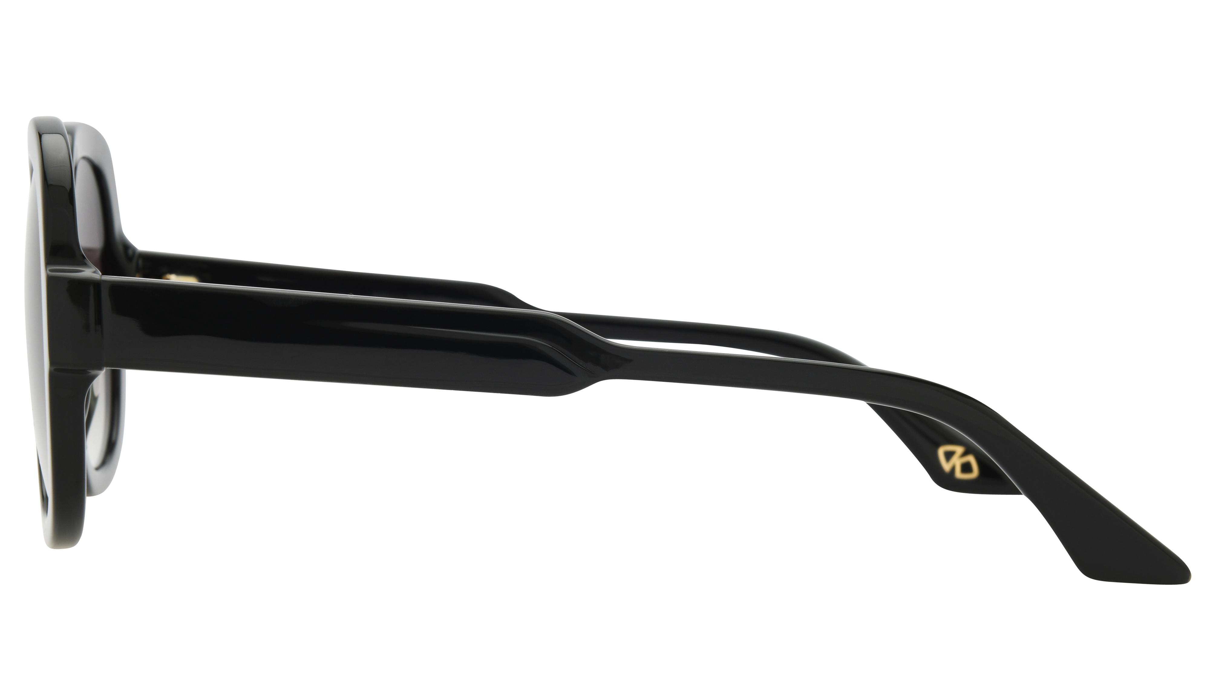 Lunettes de soleil Signature Krys Femme Vert Ronde Passionnee Gauche