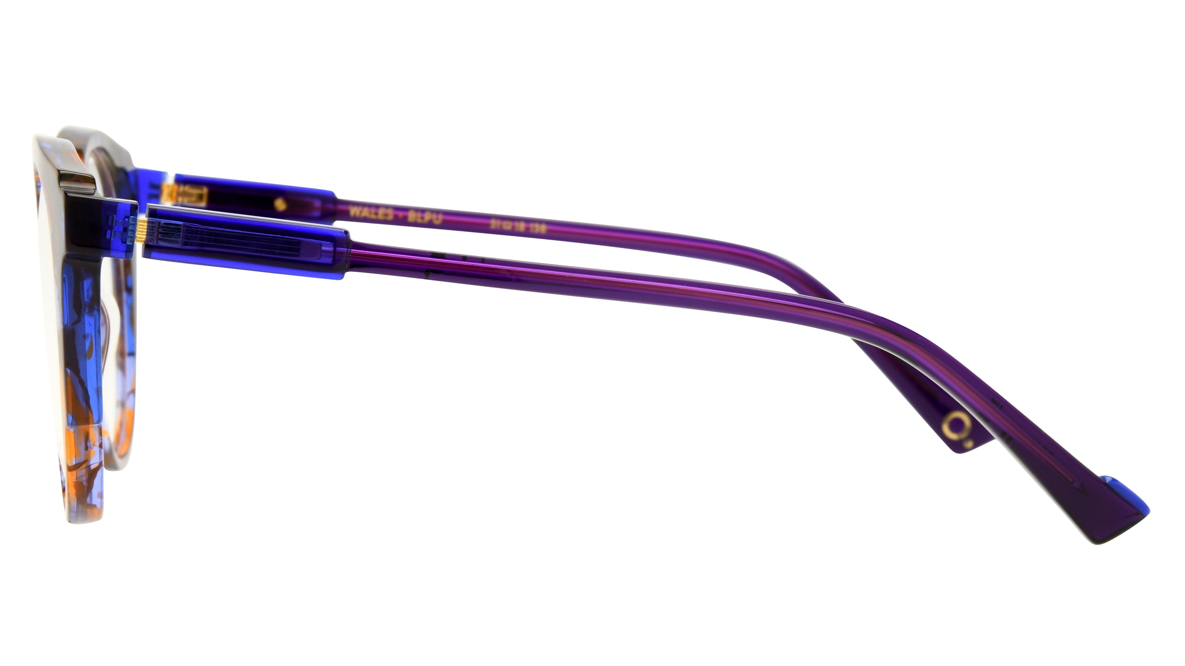 Lunettes de vue Etnia Barcelona Femme Bleu Ronde Wales Gauche