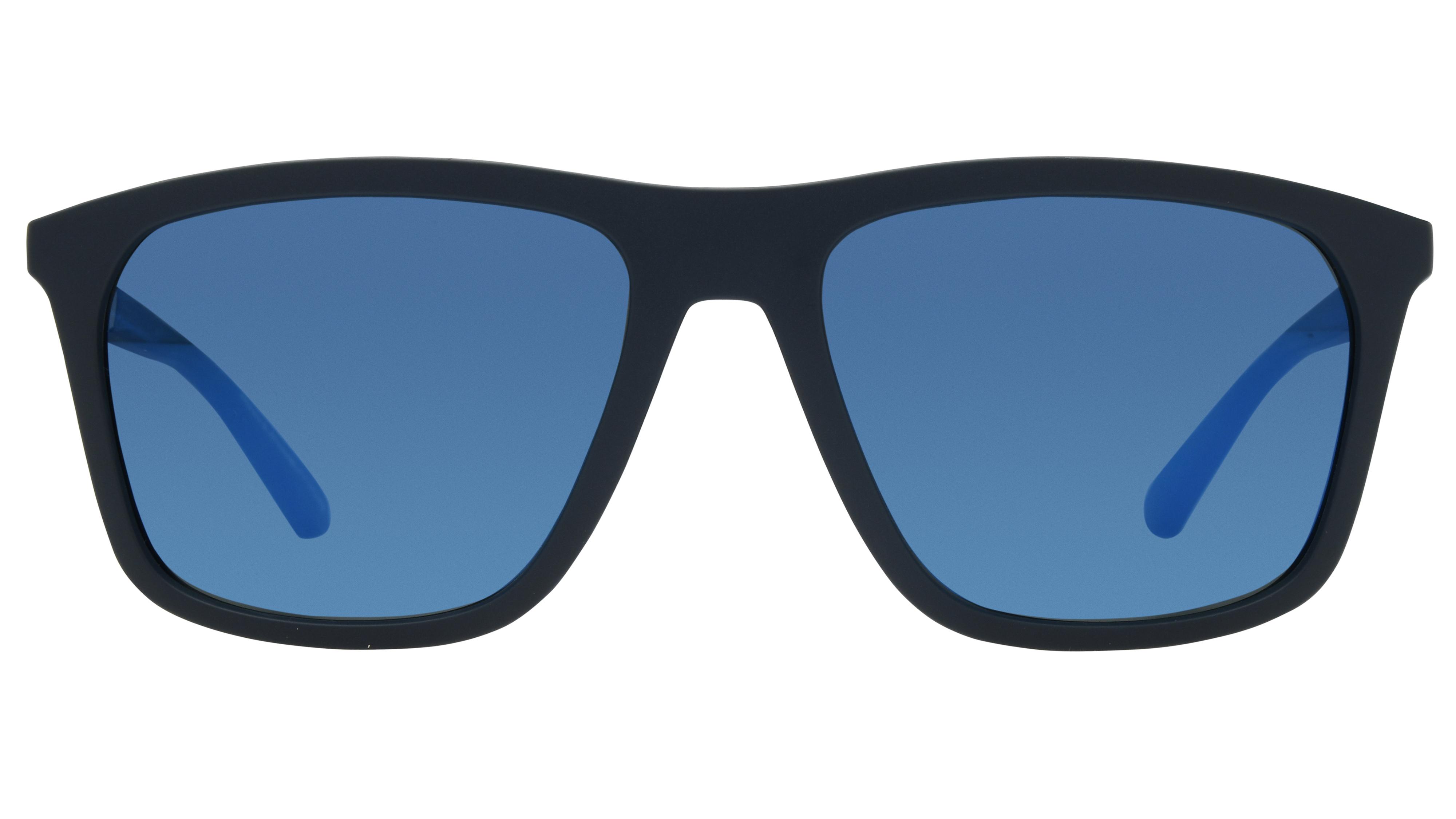 Lunettes de soleil Emporio Armani Homme Bleu Rectangle EA4237 Face