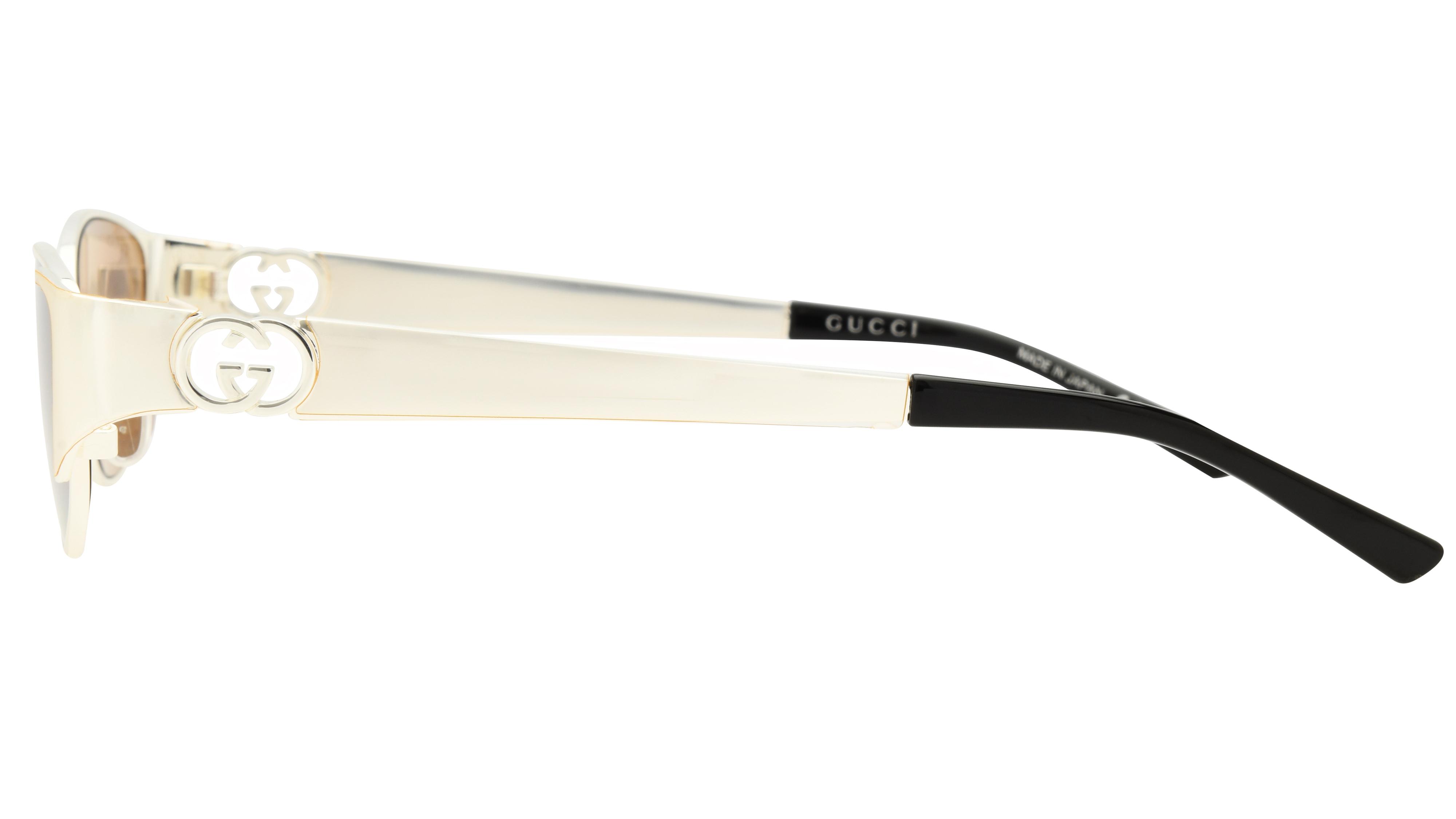 Lunettes de soleil Gucci Femme Argent Ovale Gg2197S Gauche