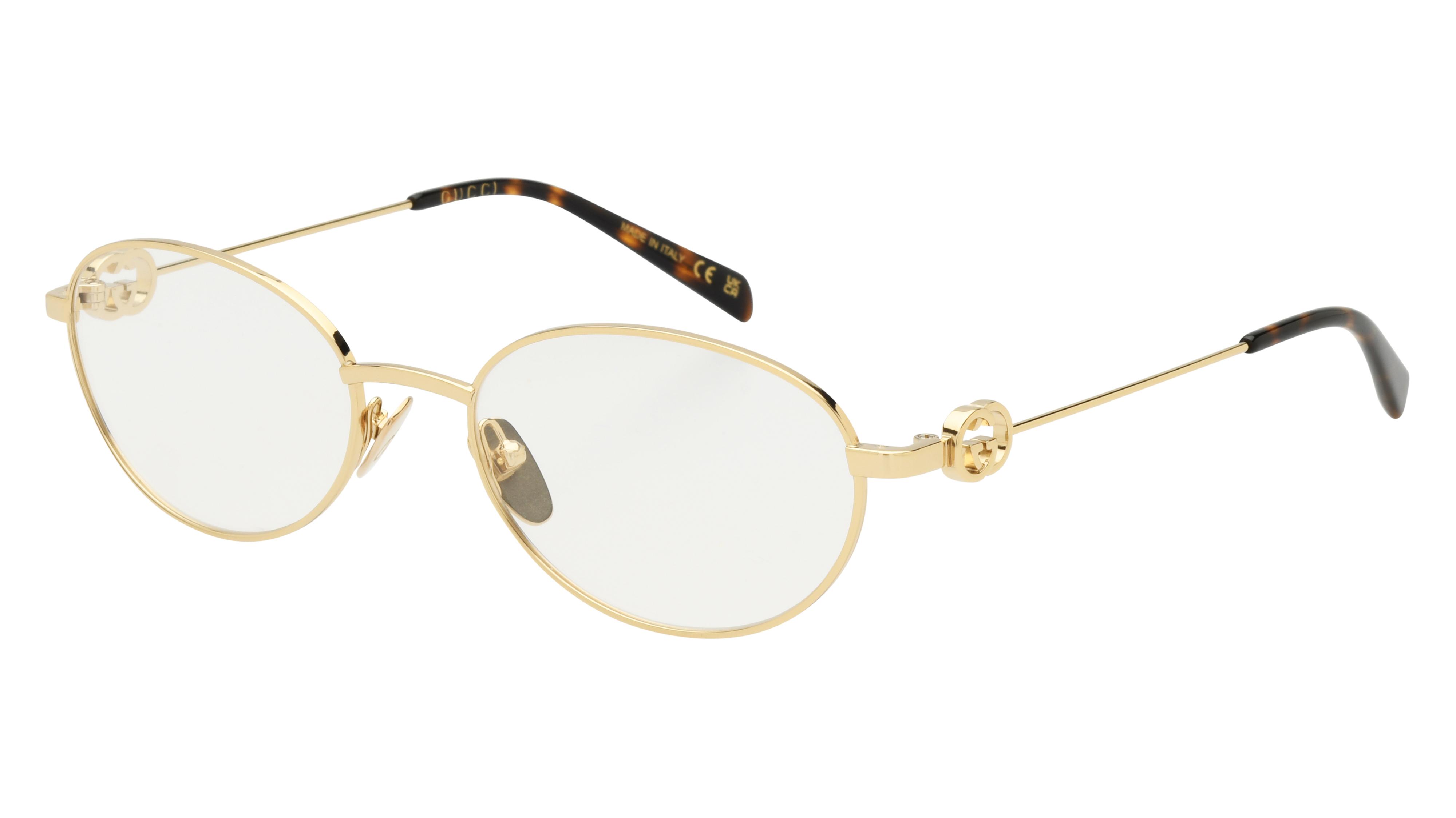 Lunettes de vue Gucci Femme Or Ovale Gg2227O Trois-Quart