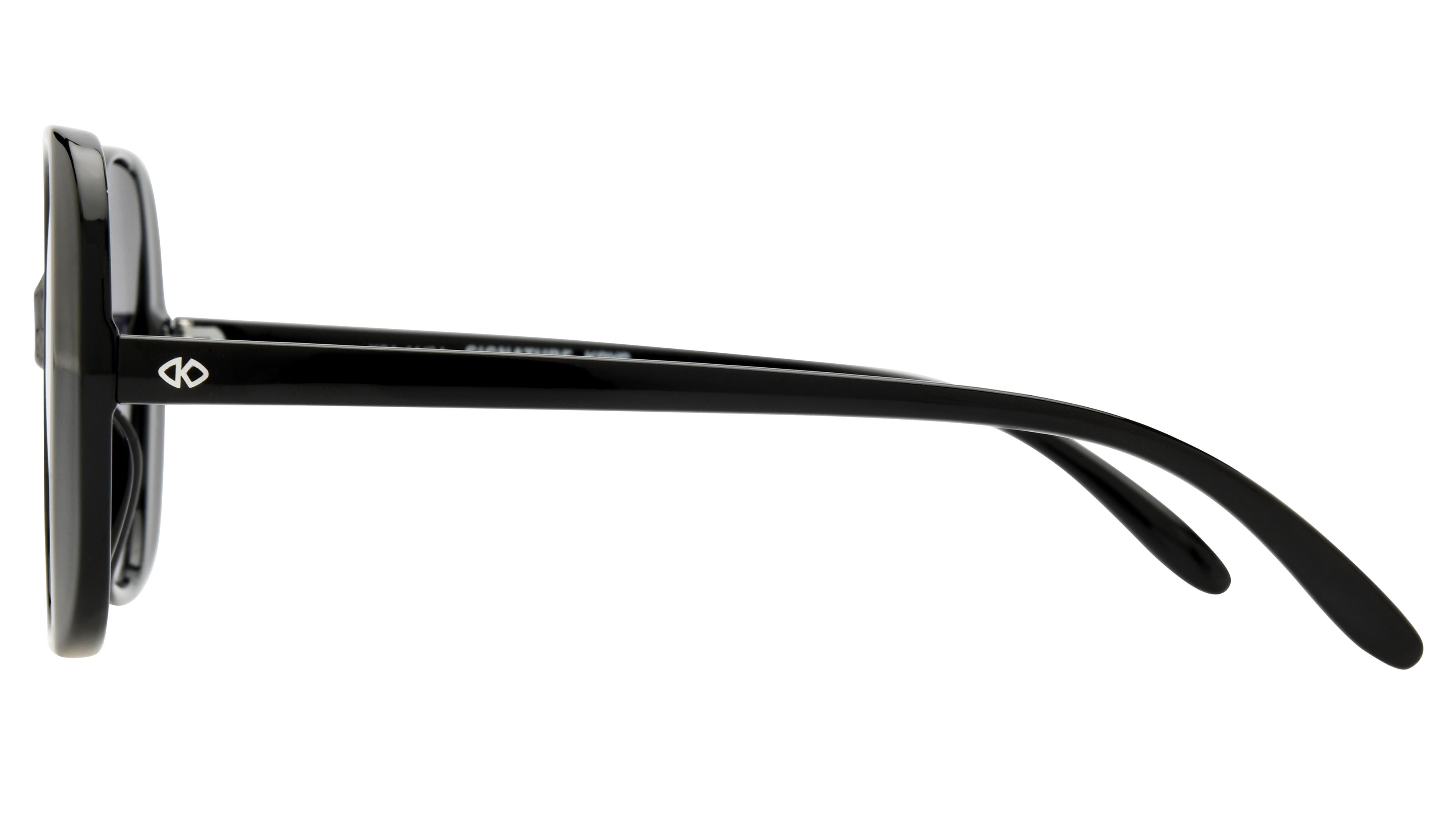 Lunettes de soleil Signature Krys Femme Noir Carré Skj2507-B Gauche