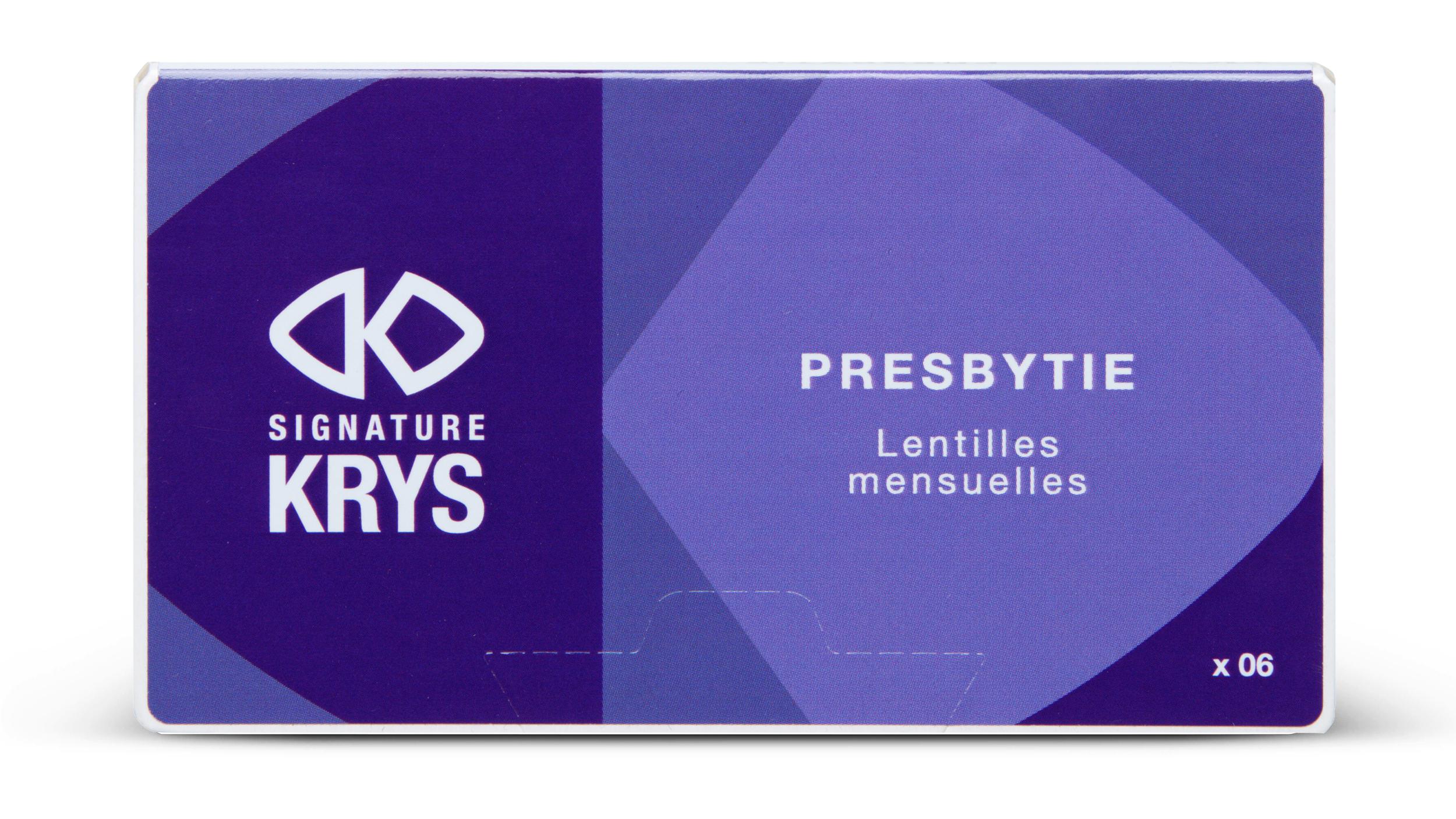 Lentilles de contact Signature Krys Mensuelles pour Presbytes D Boîte de 6