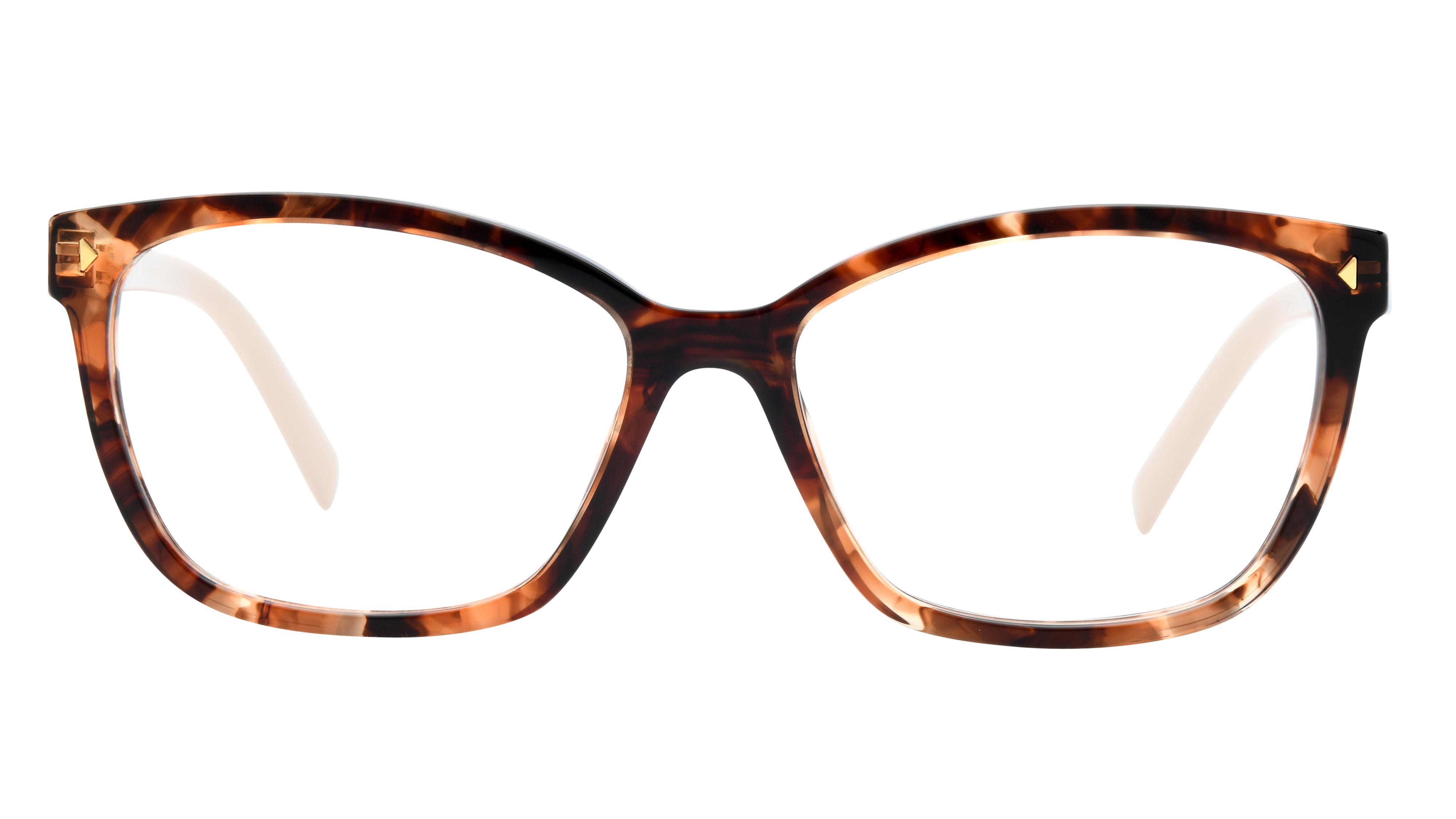 Lunettes de vue Prada Femme Écaille Carré Pr15Zv Face