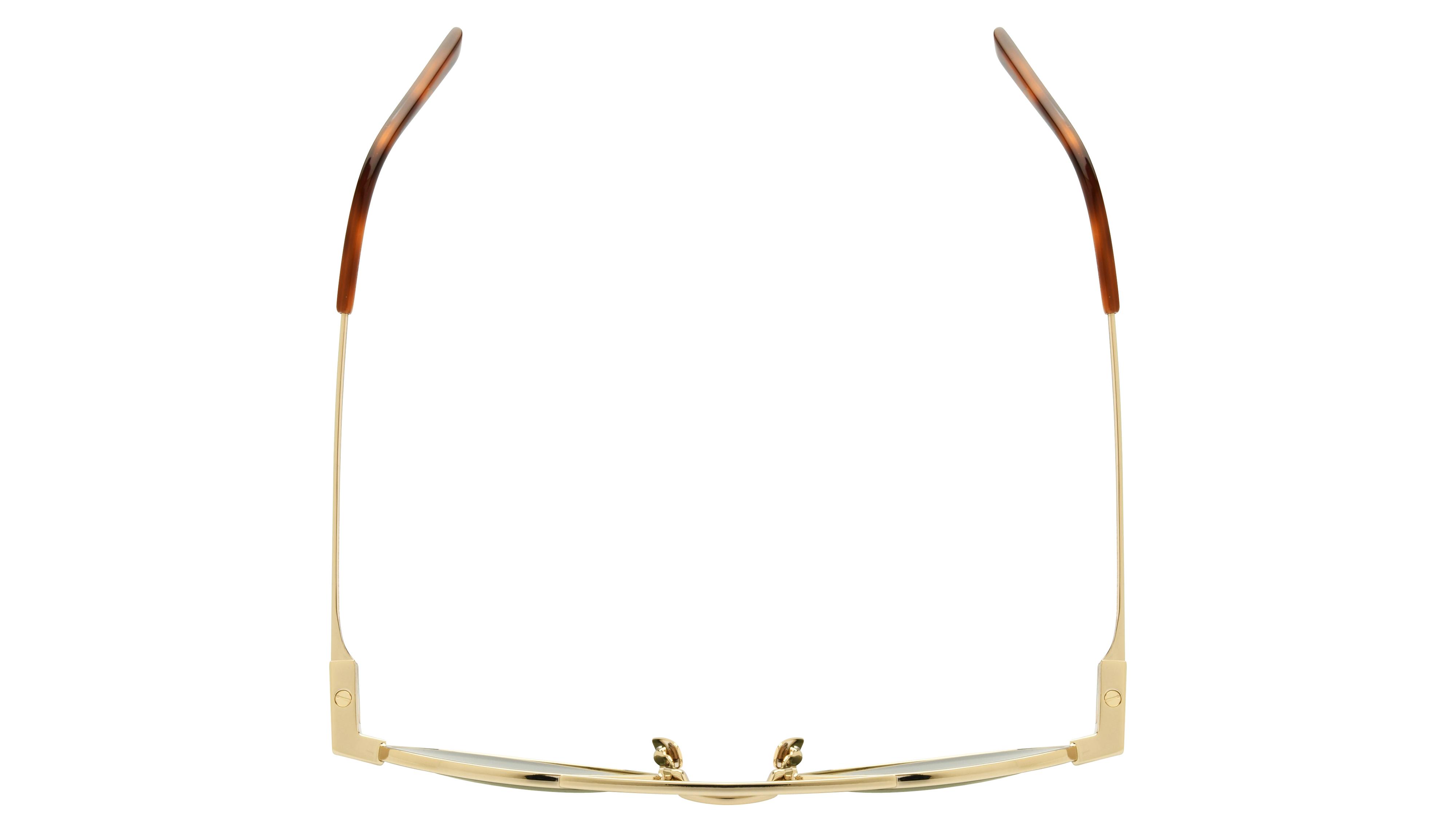 Lunettes de soleil Saint Laurent Homme Or Ronde Sl708 Dessus