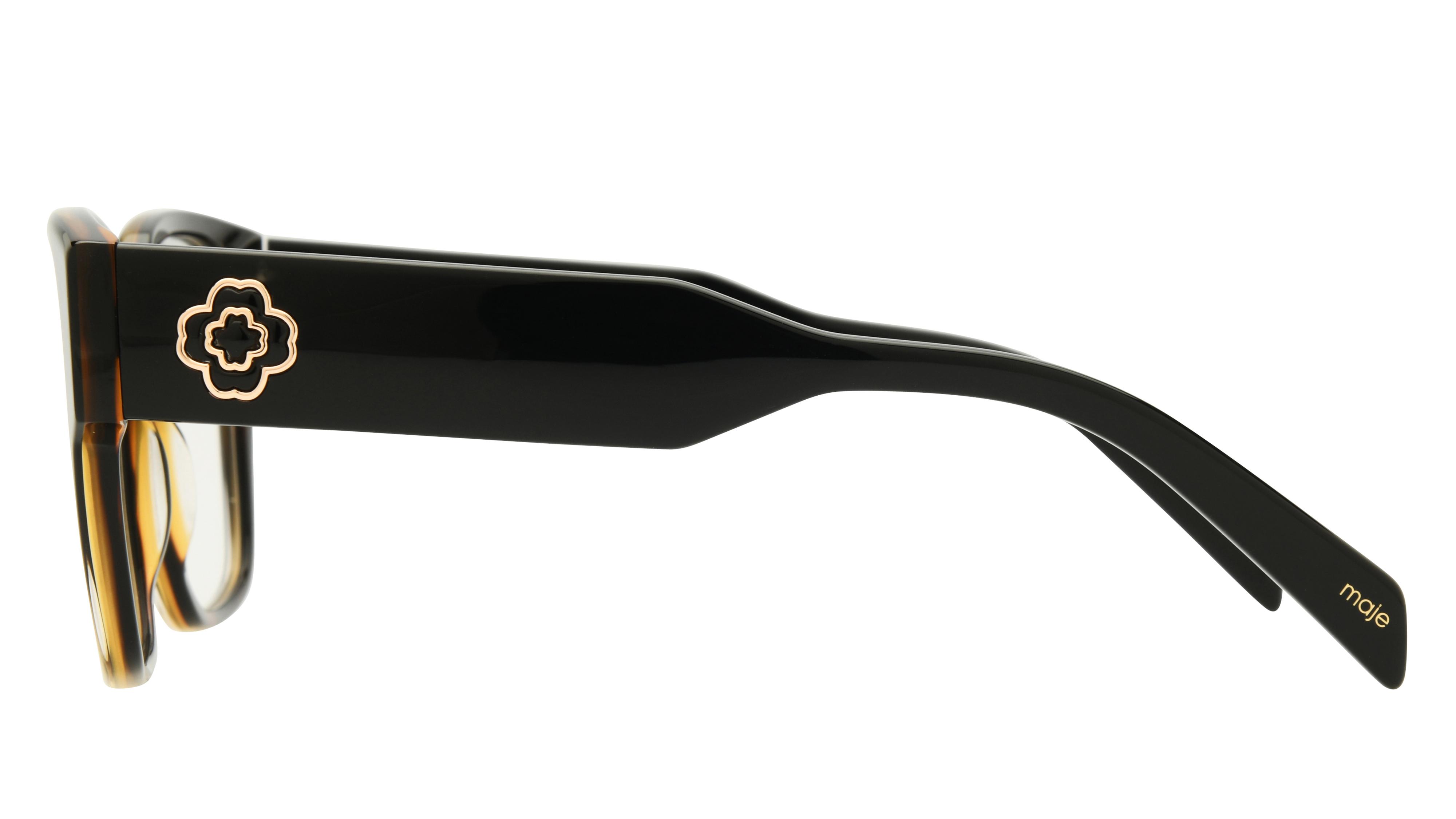 Lunettes de vue Maje Femme Noir Rectangle mj1082 Gauche