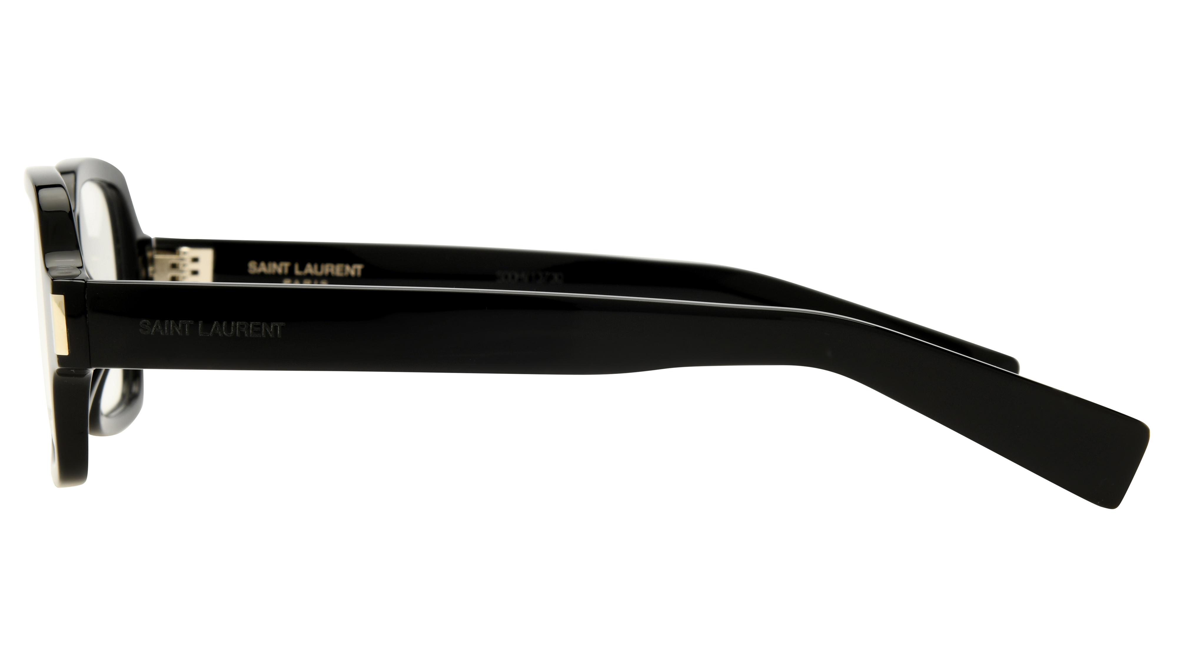 Lunettes de vue Saint Laurent Mixte Noir Carré SL Gauche