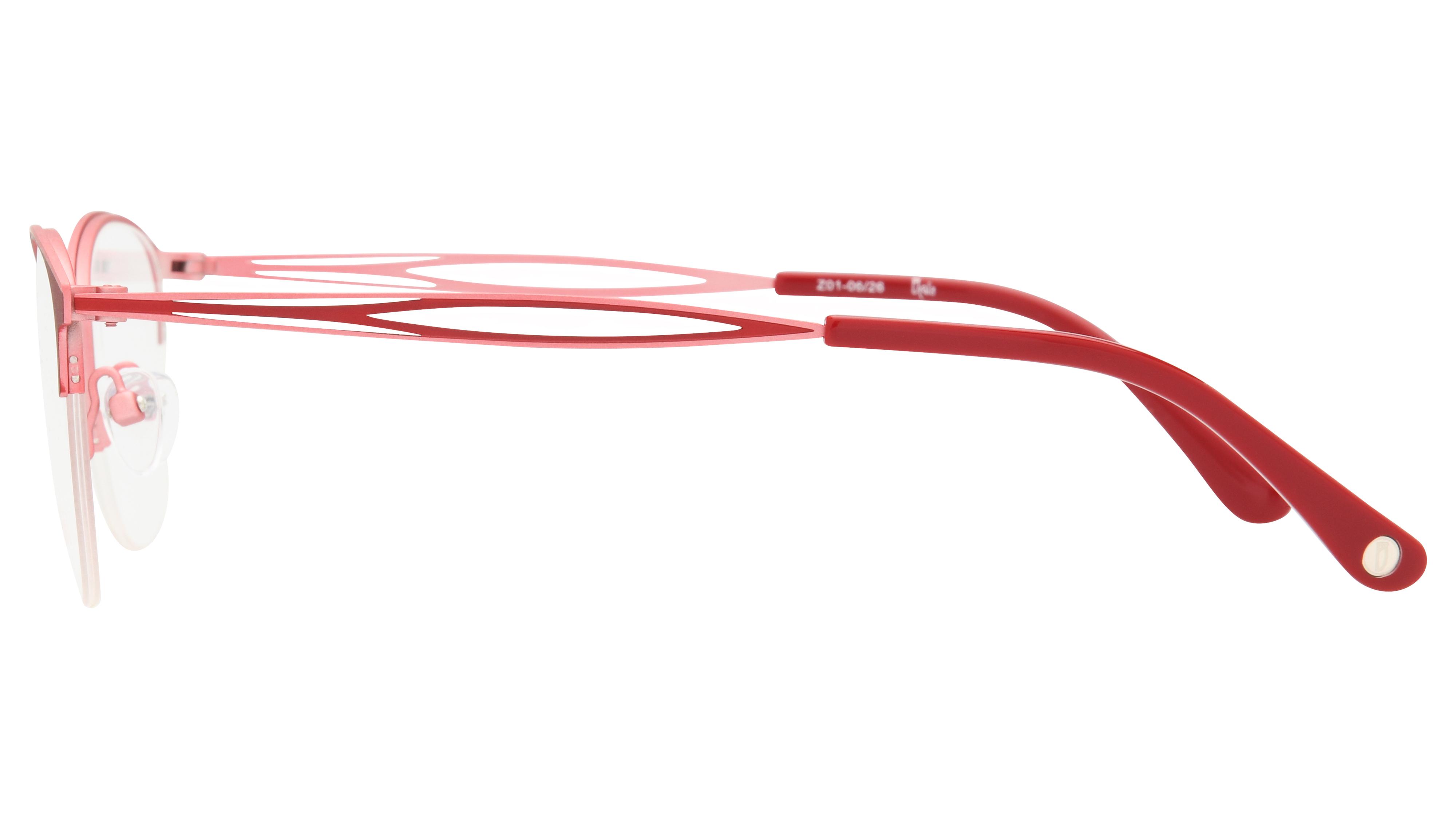 Lunettes de vue Baïa Femme Rouge Papillon Baa2607 Gauche