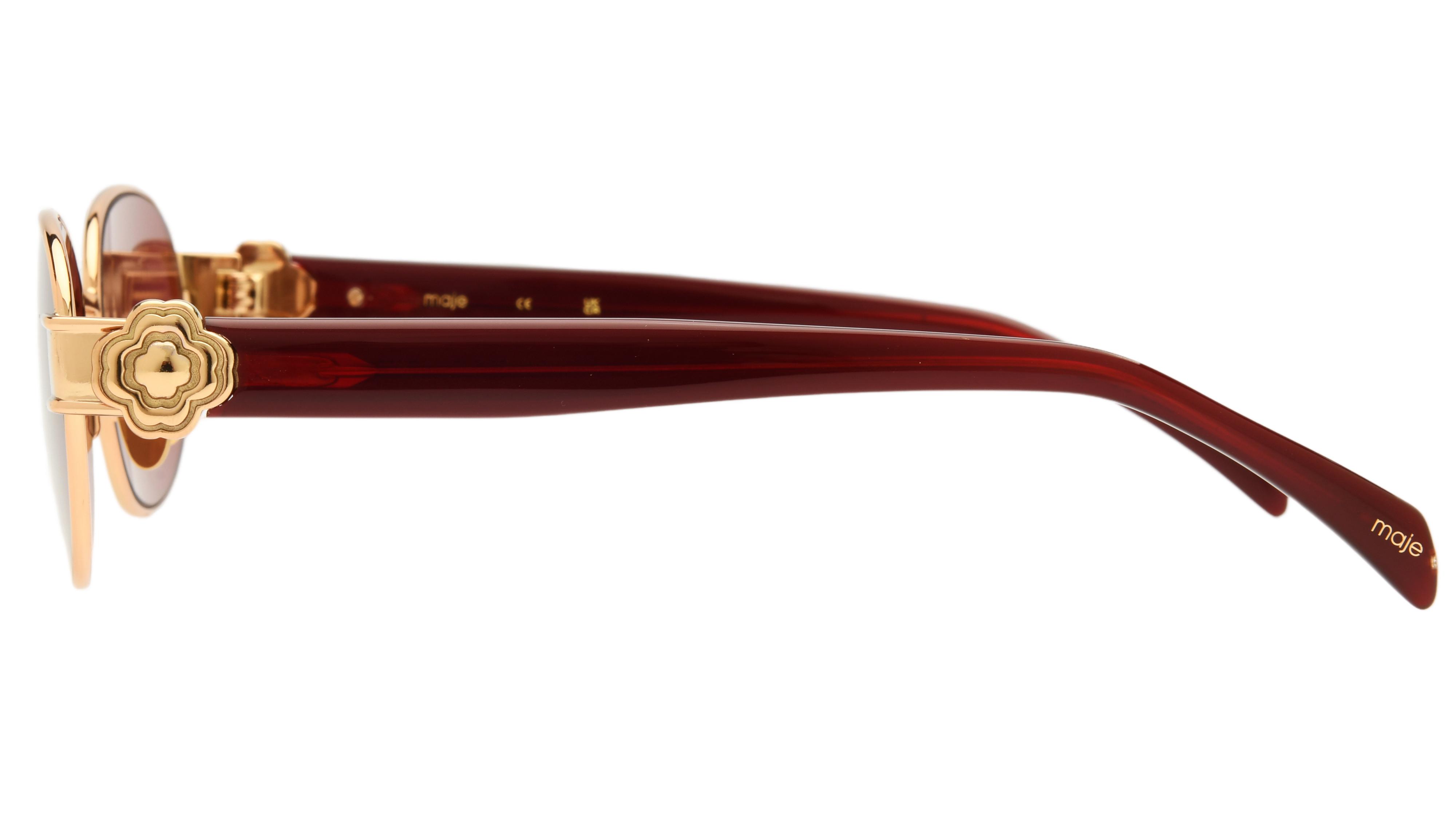 Lunettes de soleil Maje Femme Or Rectangle MJ7035 Gauche