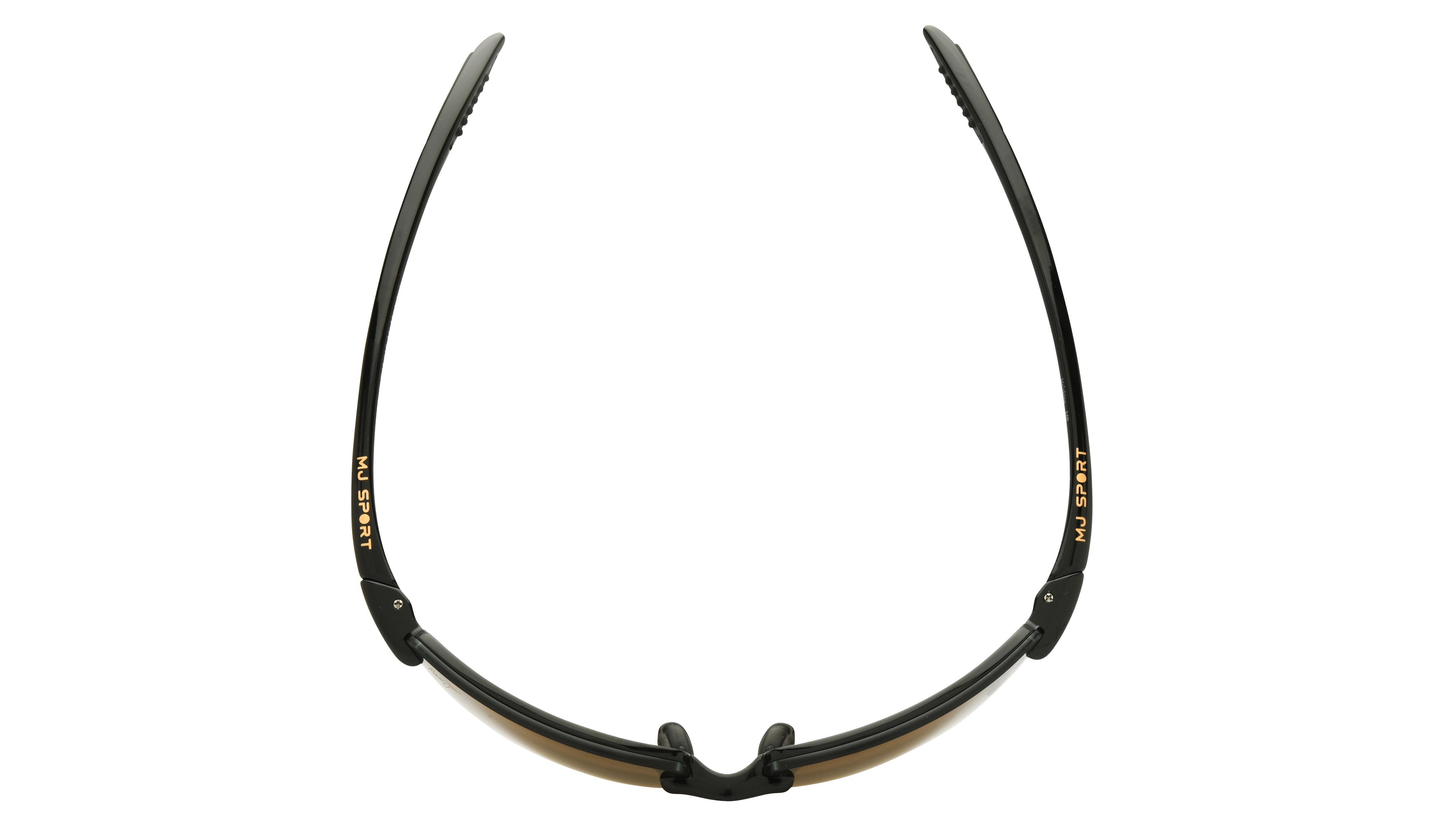 Lunettes de soleil  Mixte Noir Rectangle mj0407s Dessus