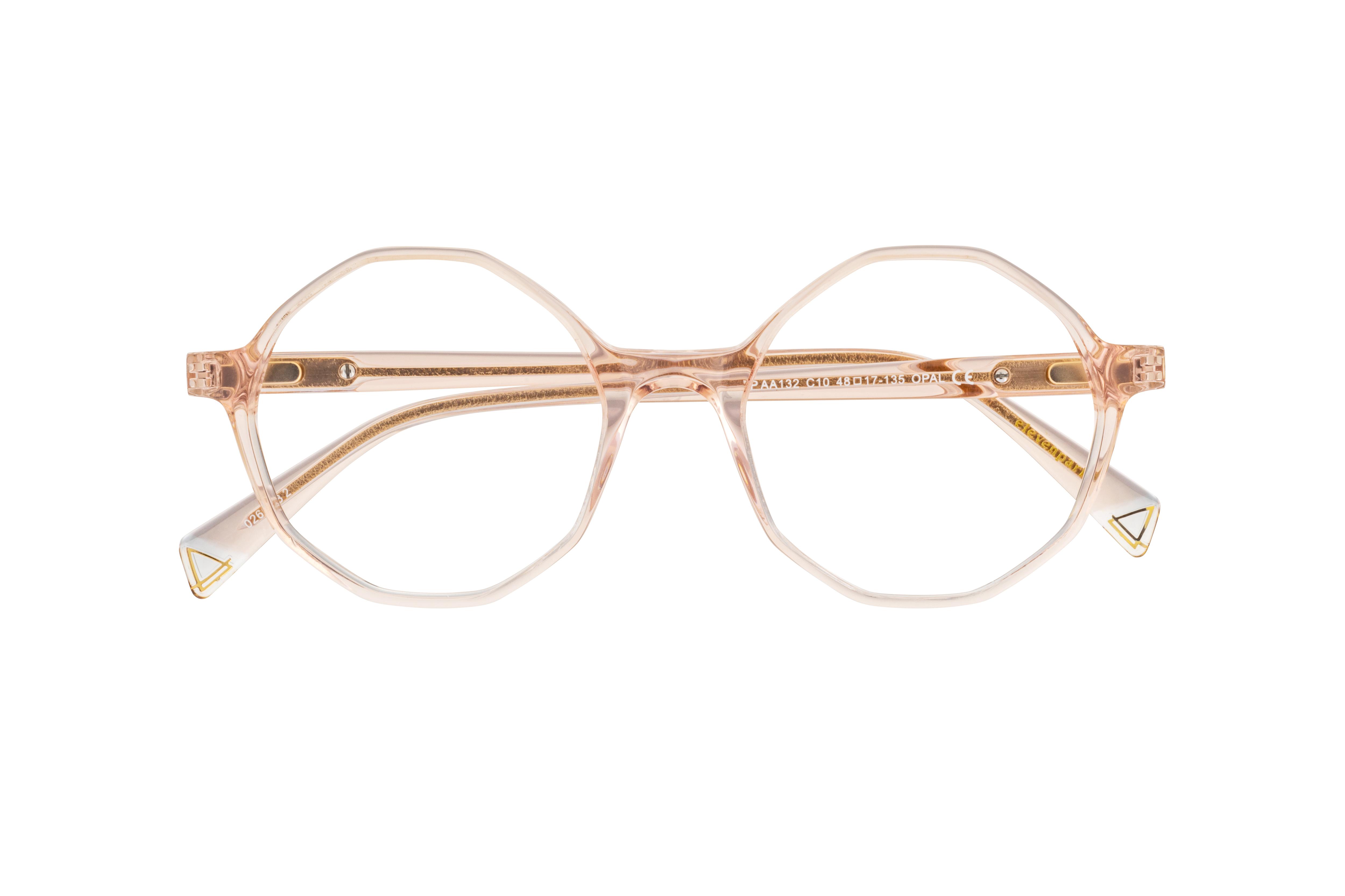 Lunettes de vue Eleven Paris EPAA132 C10 Rose Clair Angulaire Krys