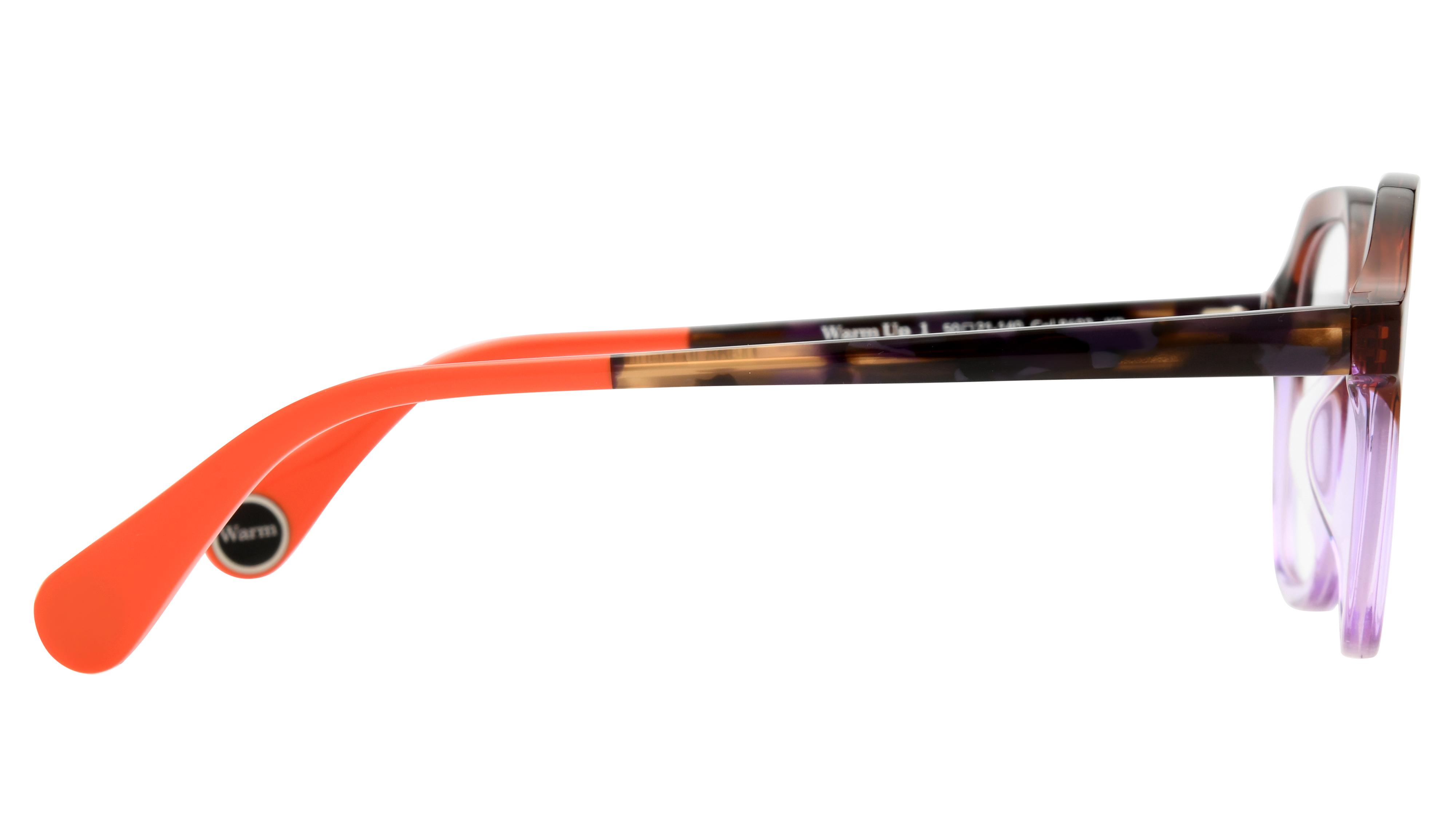 Lunettes de vue WOOW Homme Violet Carré Warmup1 Droite